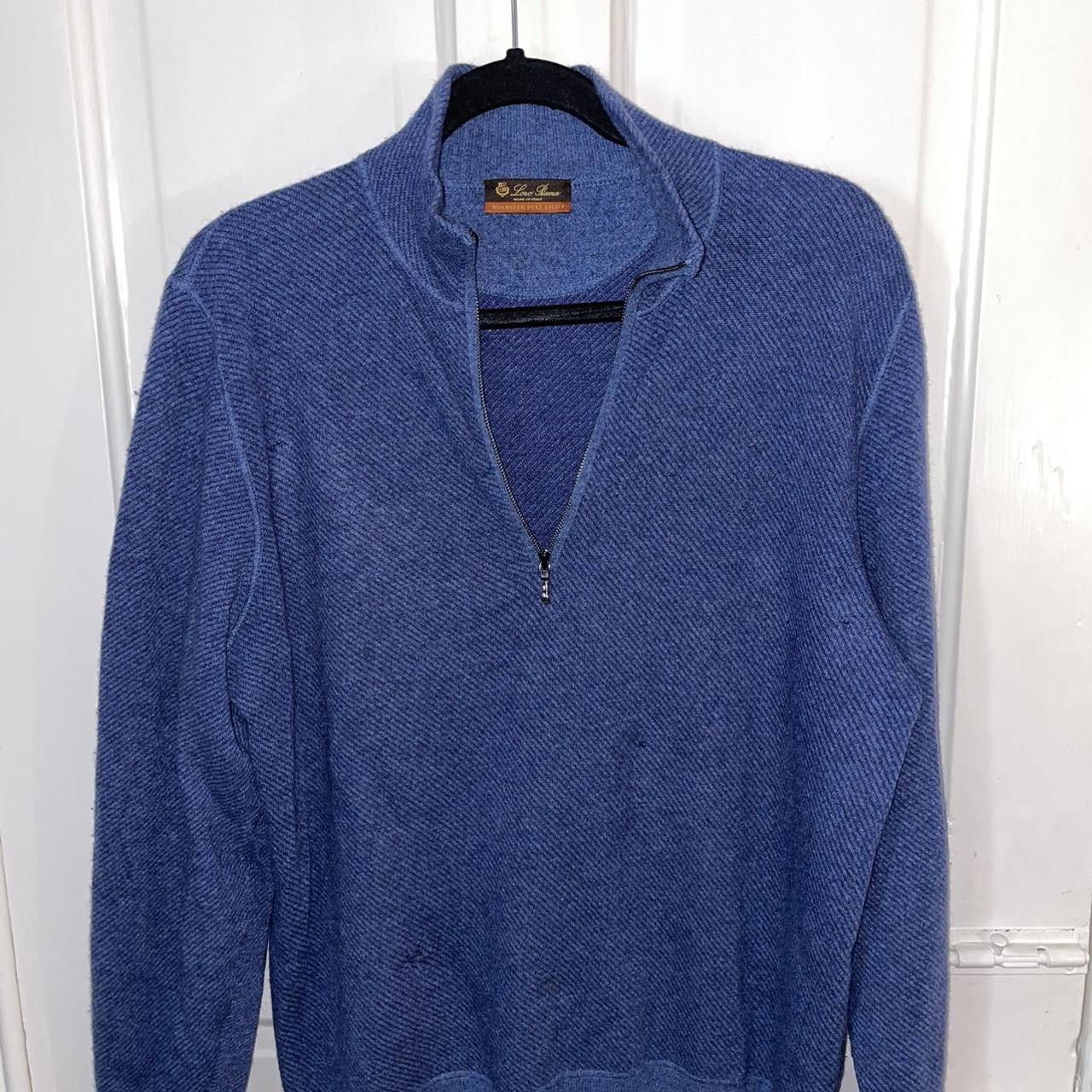 Loro Piana Men's Blue Jumper | Depop