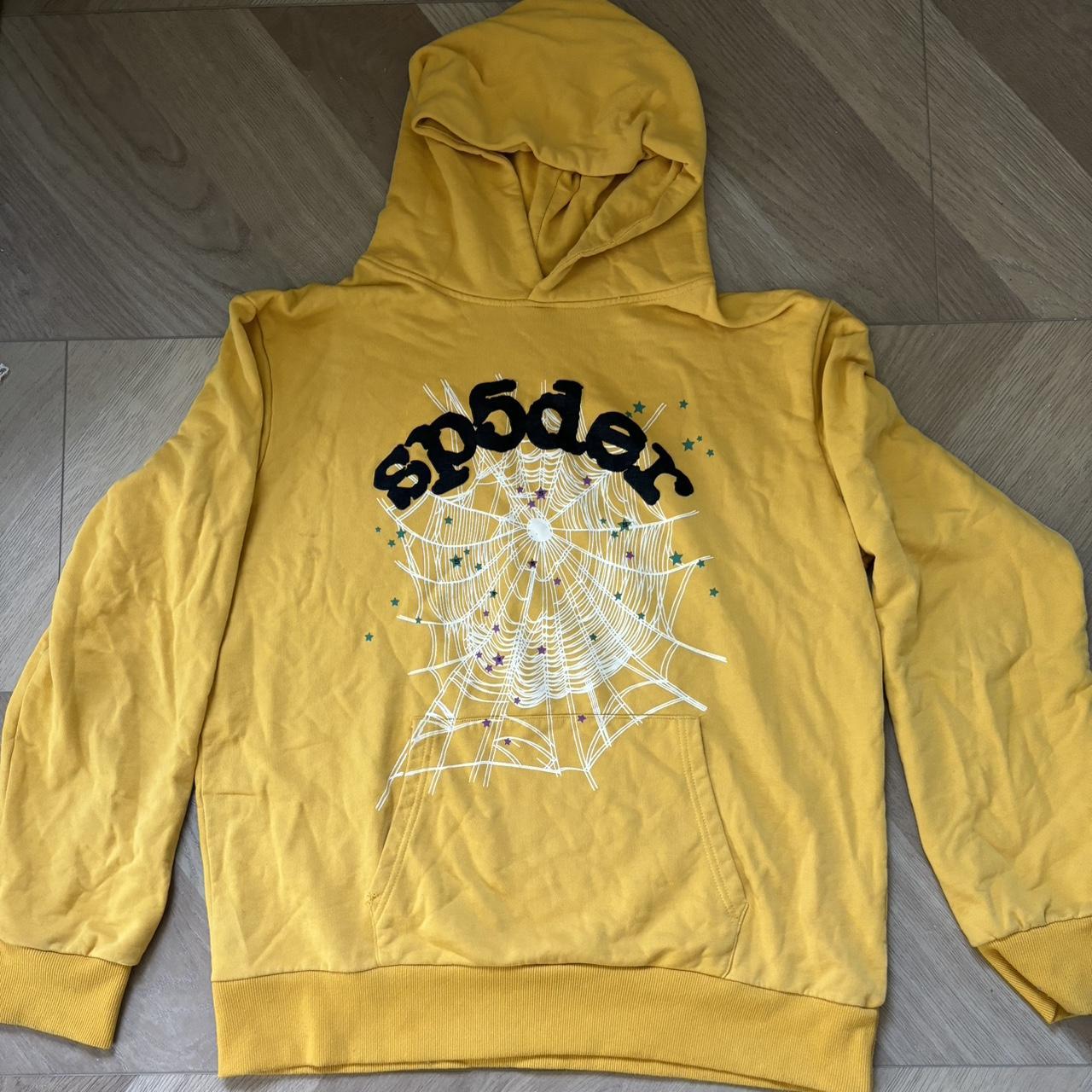 適切な価格 Worldwide Spider SP5DER Depop | season yellow/black hoodie スケートボード
