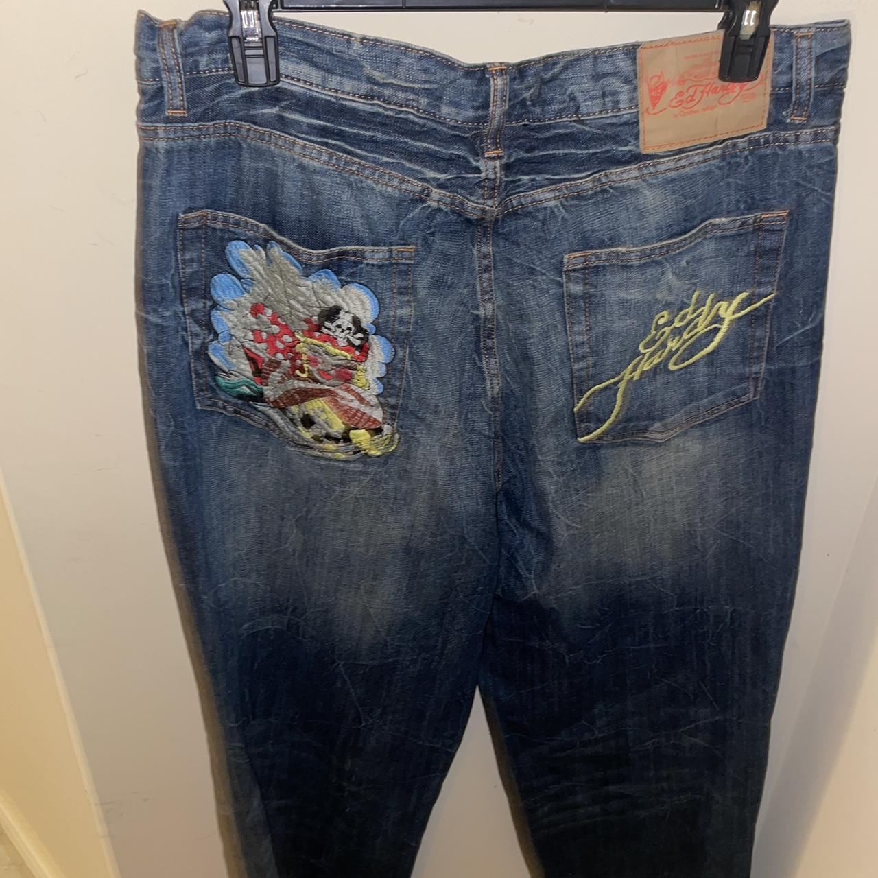 Size 38 Ed Hardy Jeans - Depop