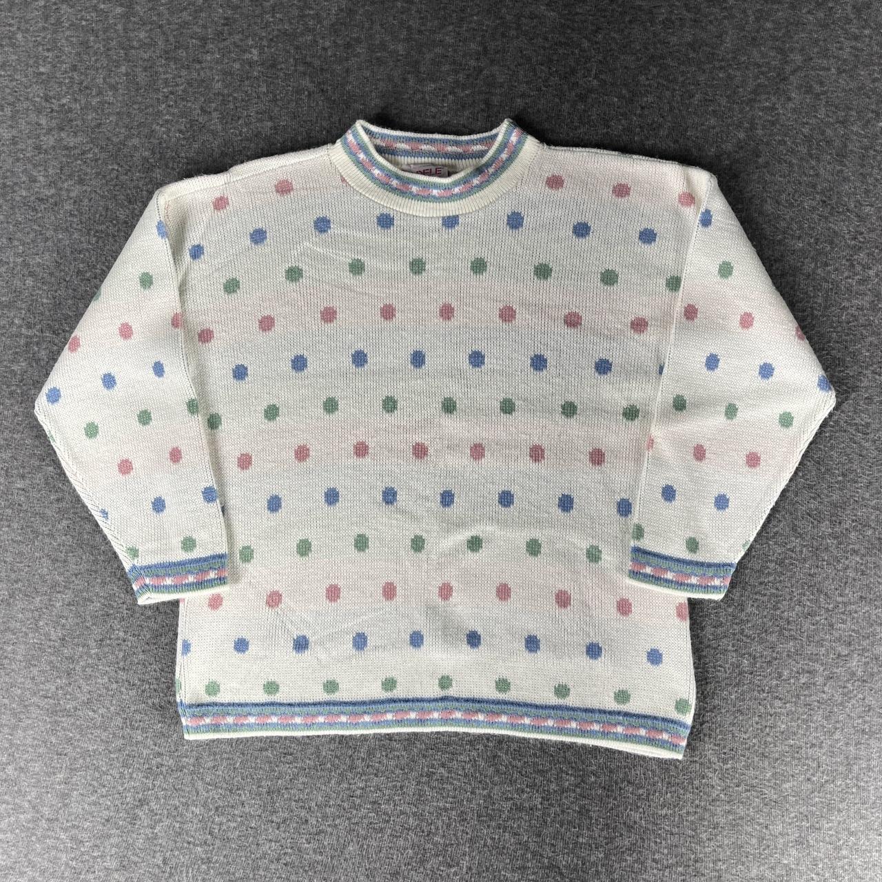 Adele Simpson Women's Sweater - Multi/White - L –… - image 1