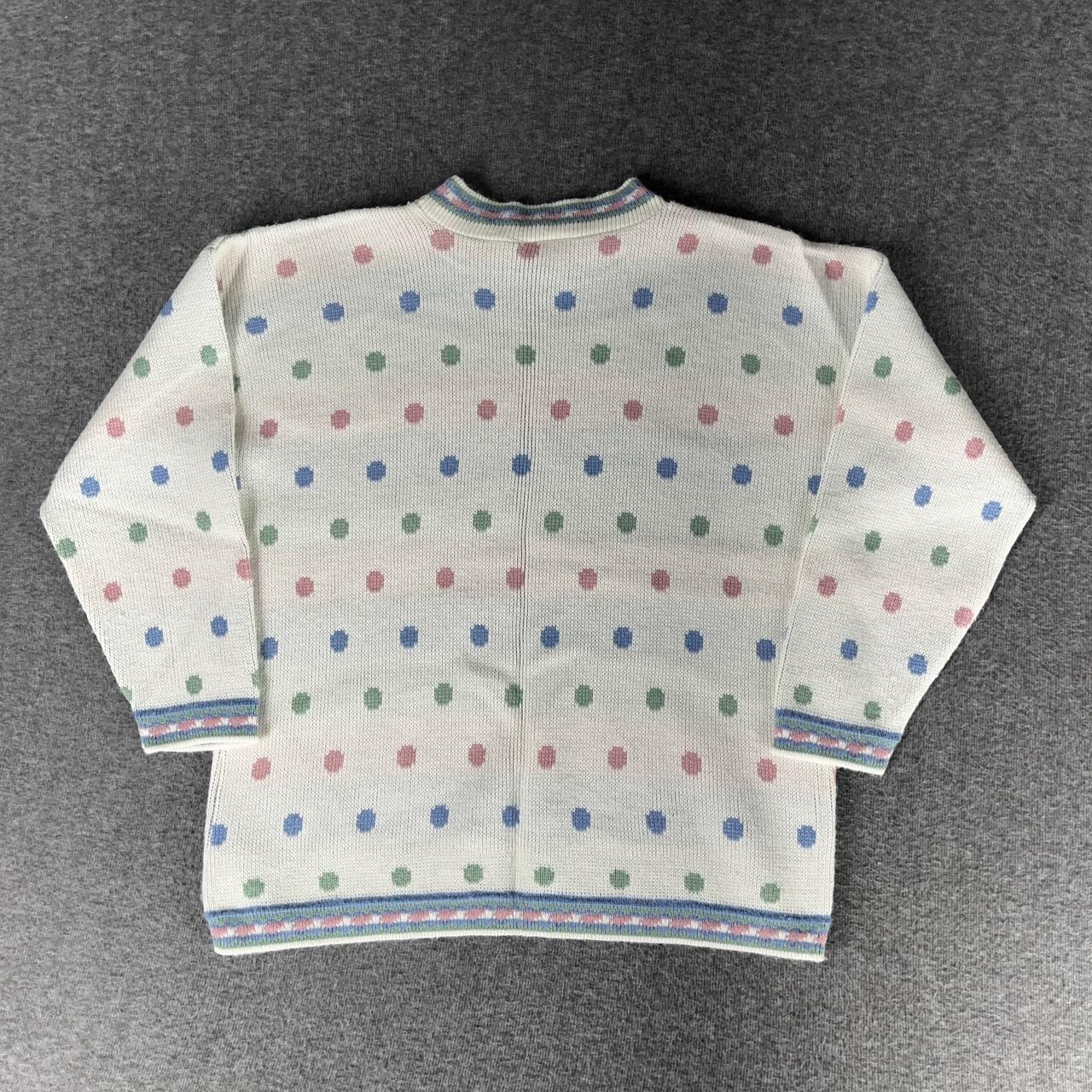 Adele Simpson Women's Sweater - Multi/White - L –… - image 2