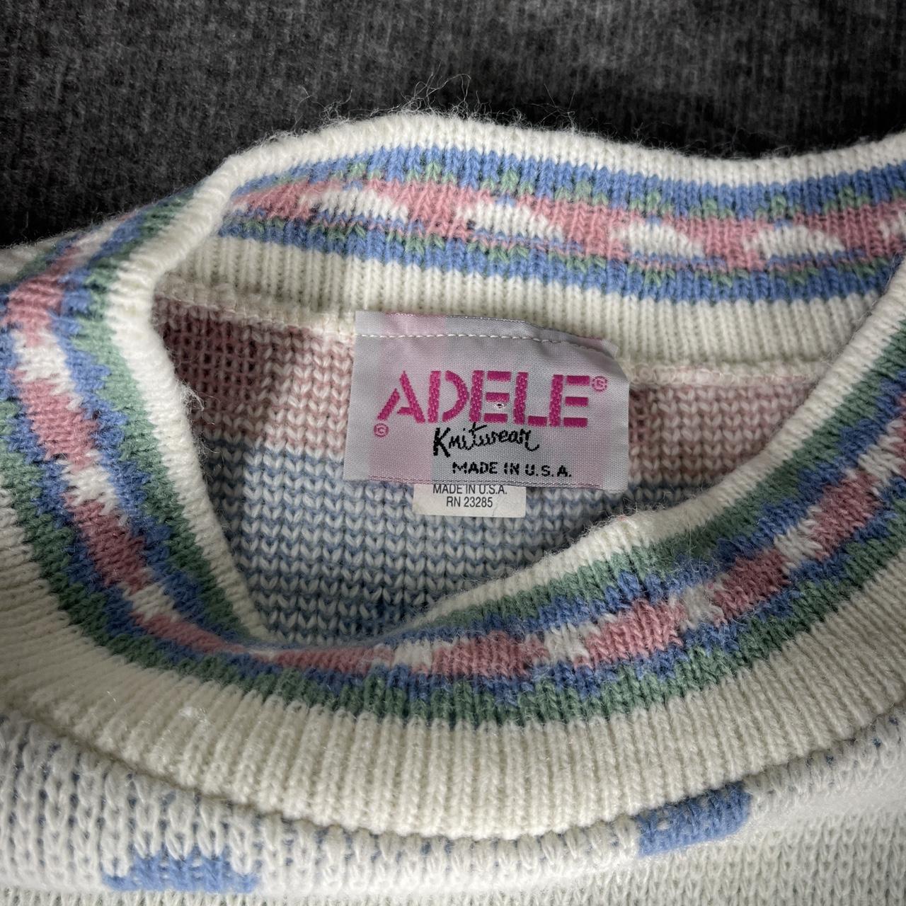 Adele Simpson Women's Sweater - Multi/White - L –… - image 3