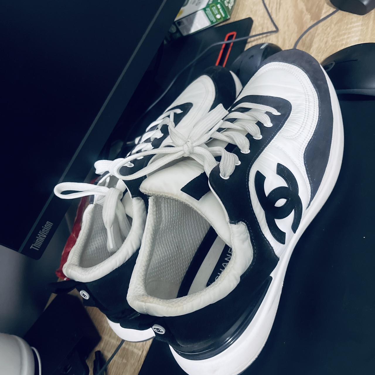 White Sneakers Male Chanel Sneakers Sneakers Black And White