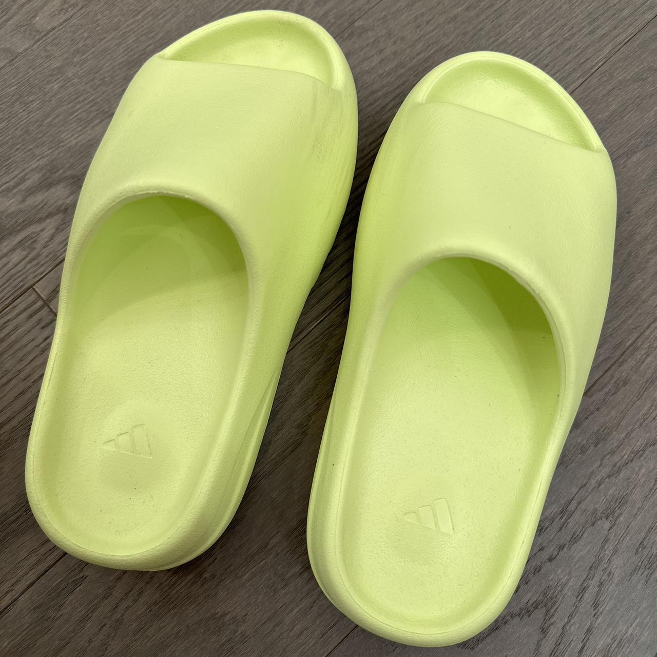 Yeezy Women's Green Slides (2)