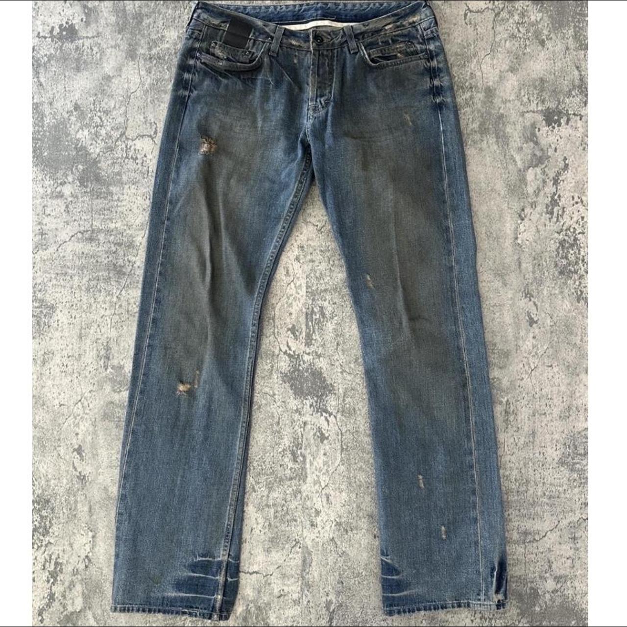 Rick Owens Men's Blue Jeans | Depop