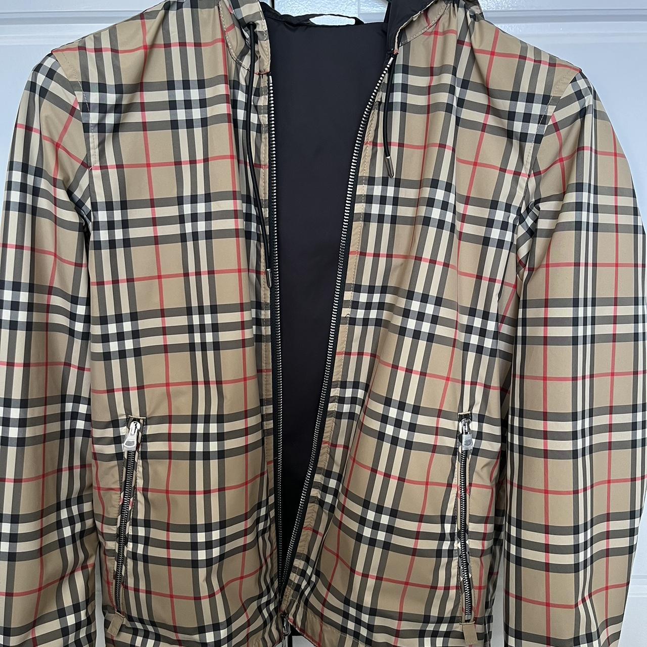 Reversible Burberry jacket for sale. Size XS but... - Depop