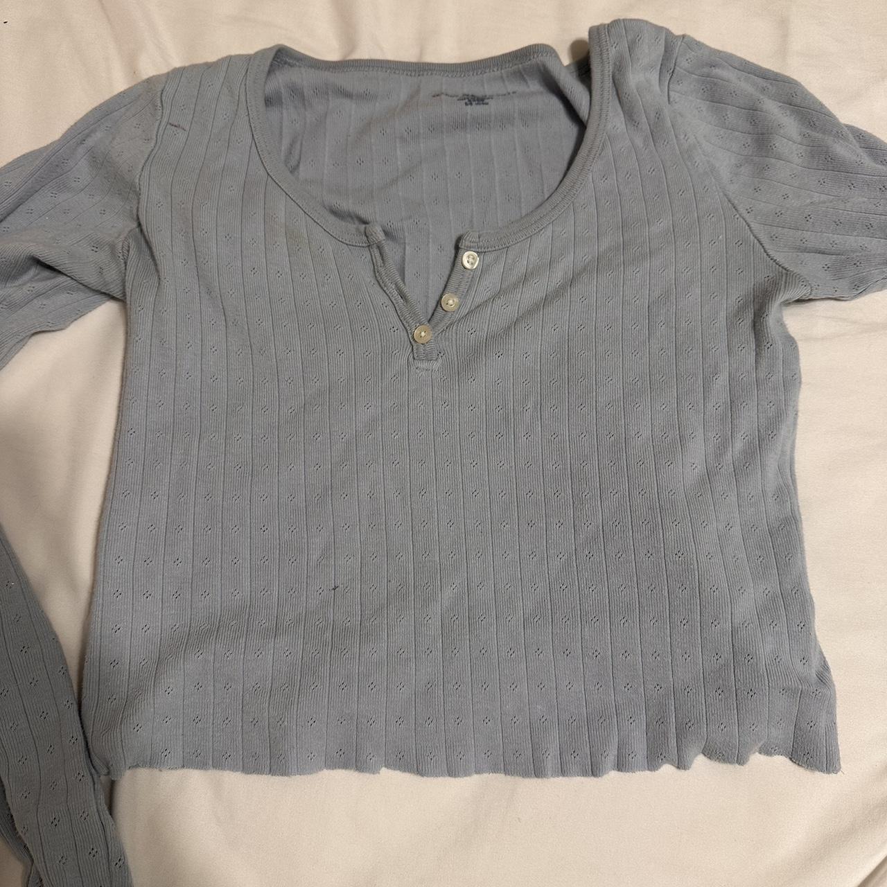 BRANDY MELVILLE LONG SLEEVE xs stain in second... Depop