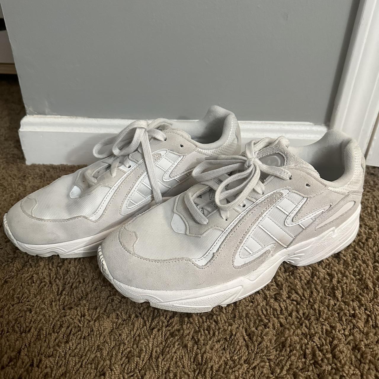 Adidas Women’s US 11 white sneakers - Depop