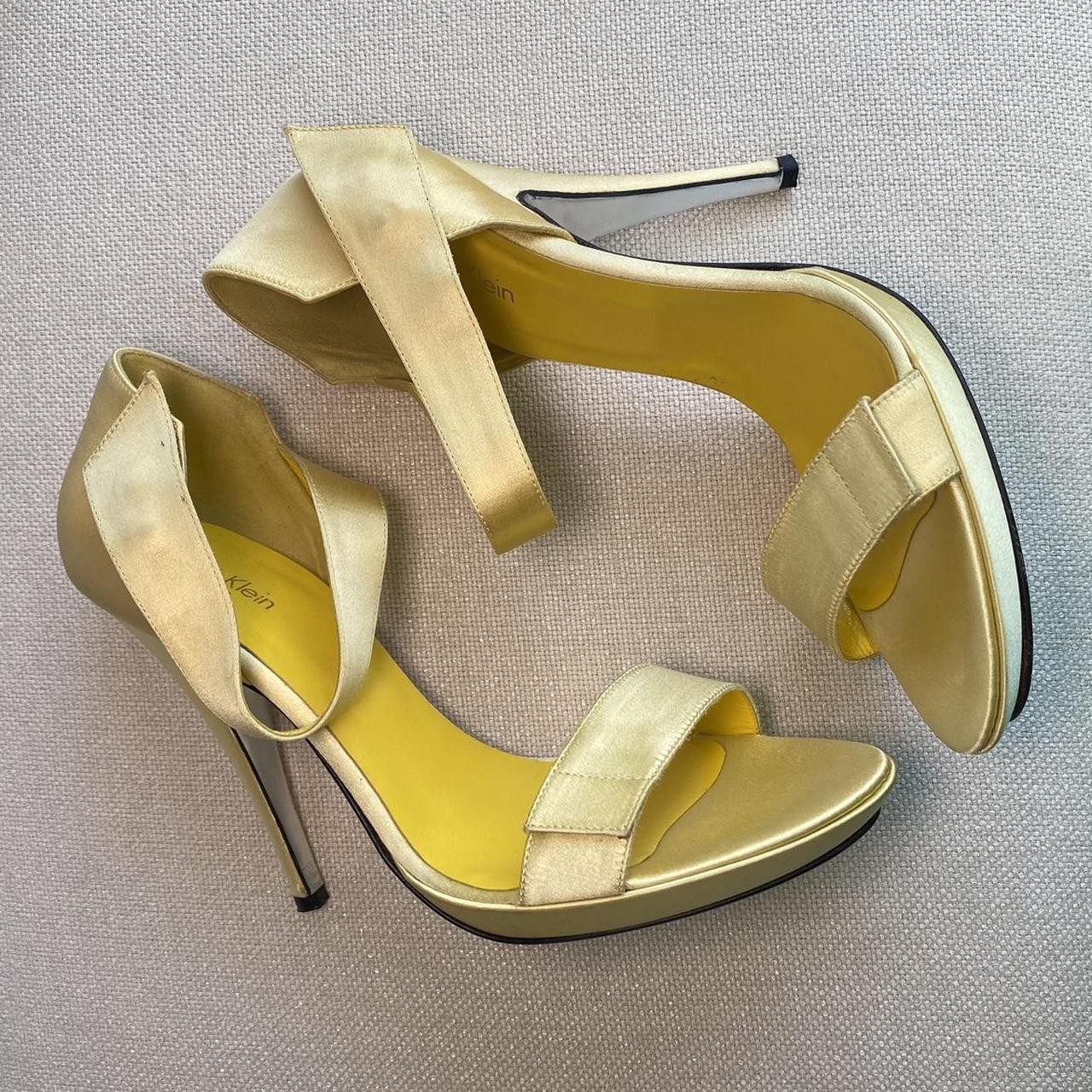 Calvin klein yellow clearance heels