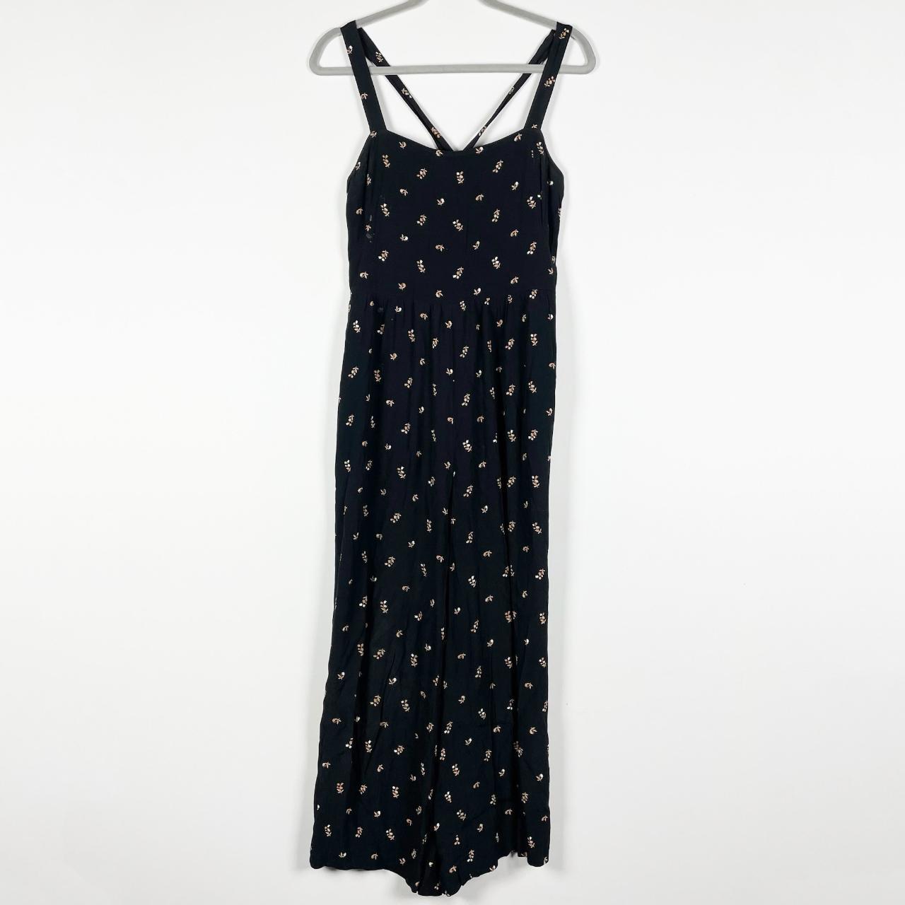 Madewell Smocked Crop Crepe Textured Flower Toss