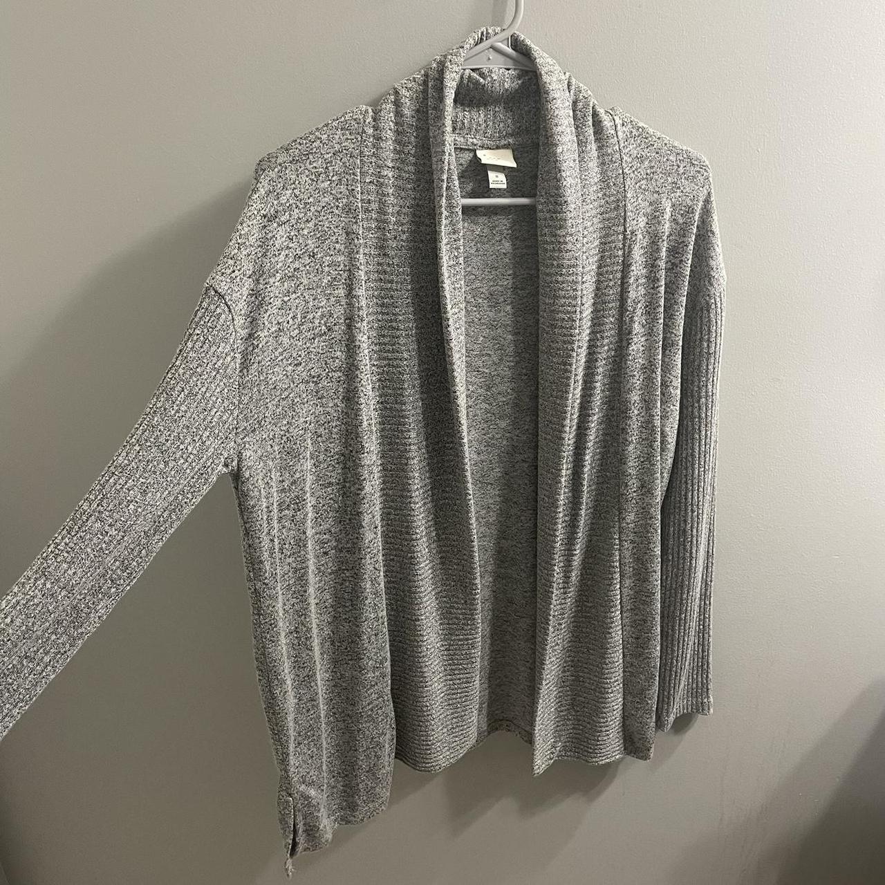 another super cozy oversized grey cardigan - Depop