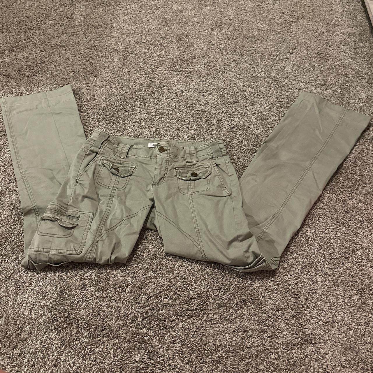 low rise garage cargo pants bootcut cargo pants... Depop