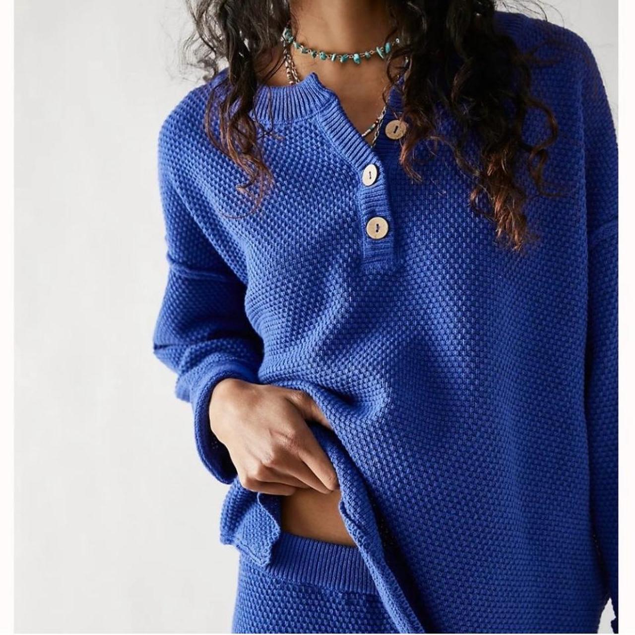 Free People Hailee Sweater set. Royal blue color.... - Depop