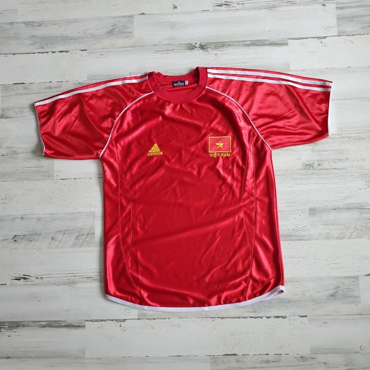 Rare Vintage Adidas Vietnam Football Soccer Jersey... - Depop
