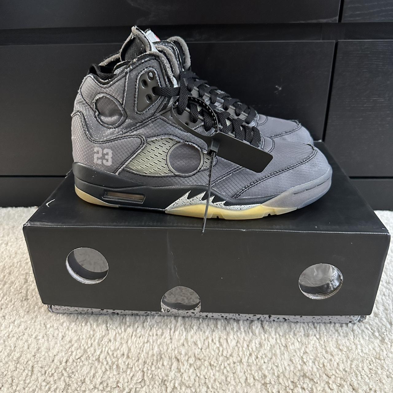 off white jordan 5 black