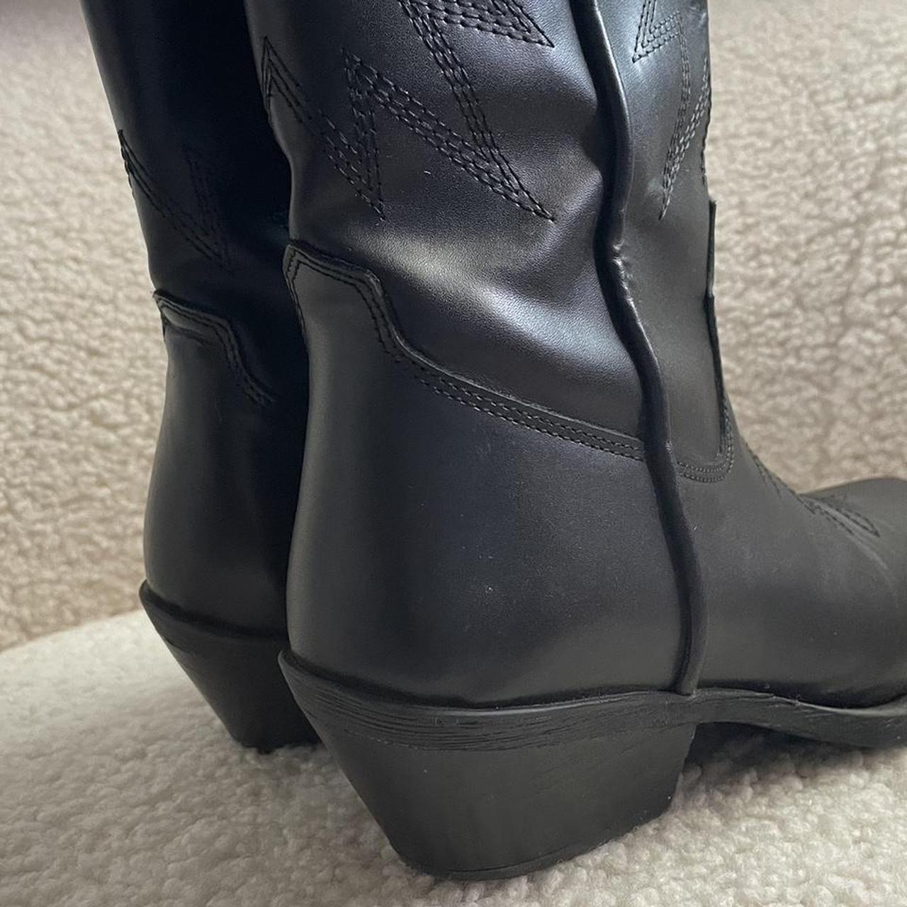 Steve madden black hot sale cowboy boots