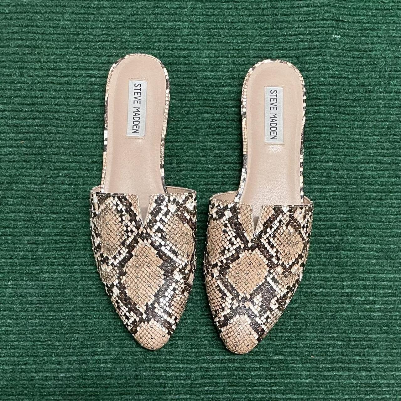 Steve madden hot sale mules snakeskin