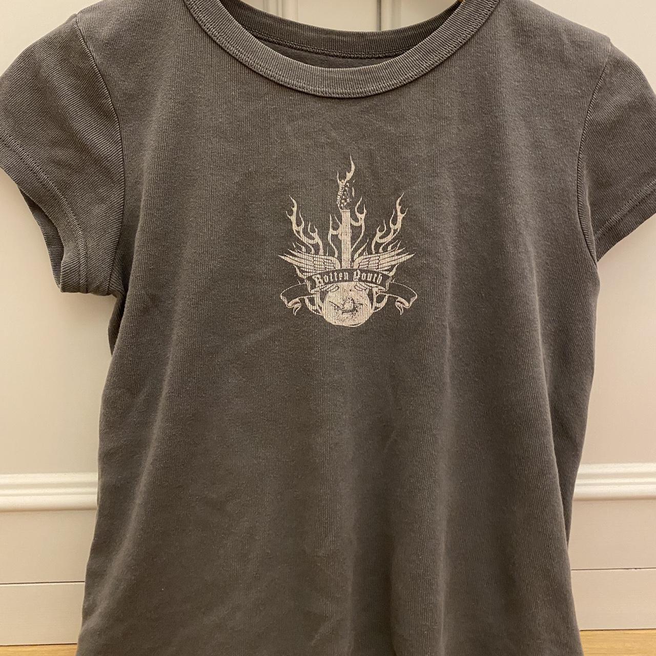 Brandy Melville Women's Grey T-shirt | Depop