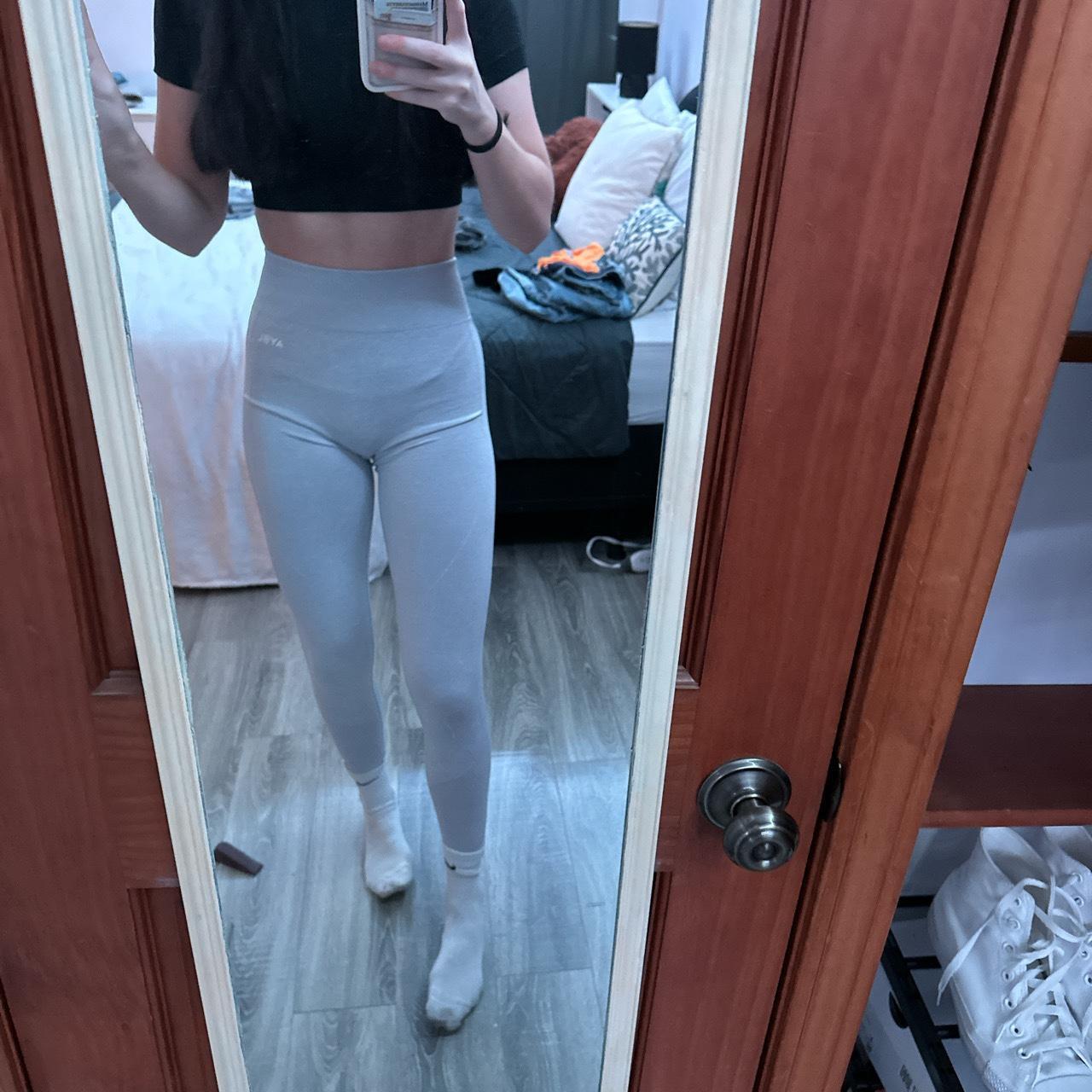 Light gray AYBL workout leggings Barely worn great... Depop