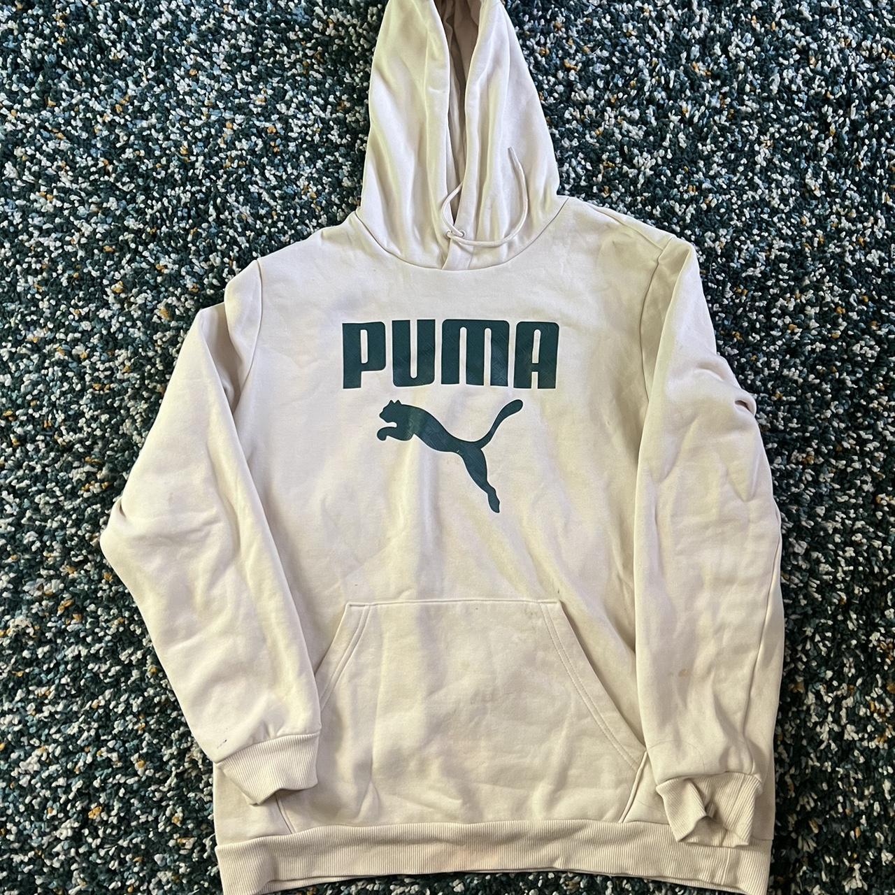 Large Cream Puma Hoodie