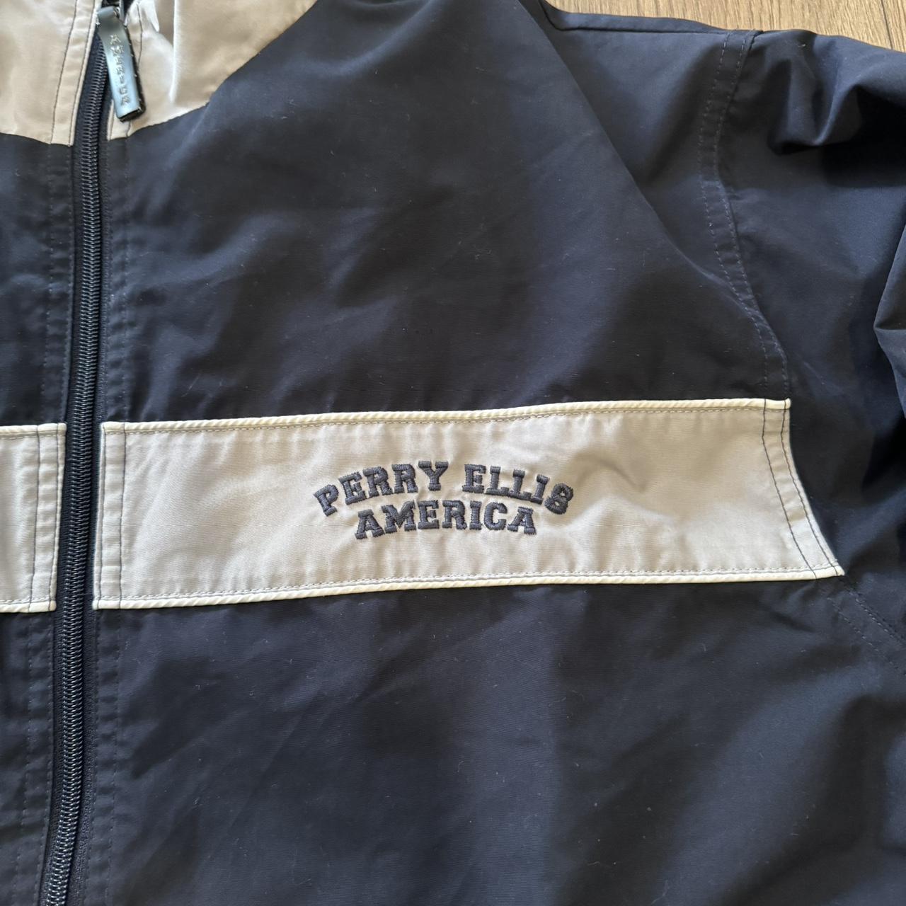 Perry Ellis Jacket size medium in men’s has zipper... - Depop