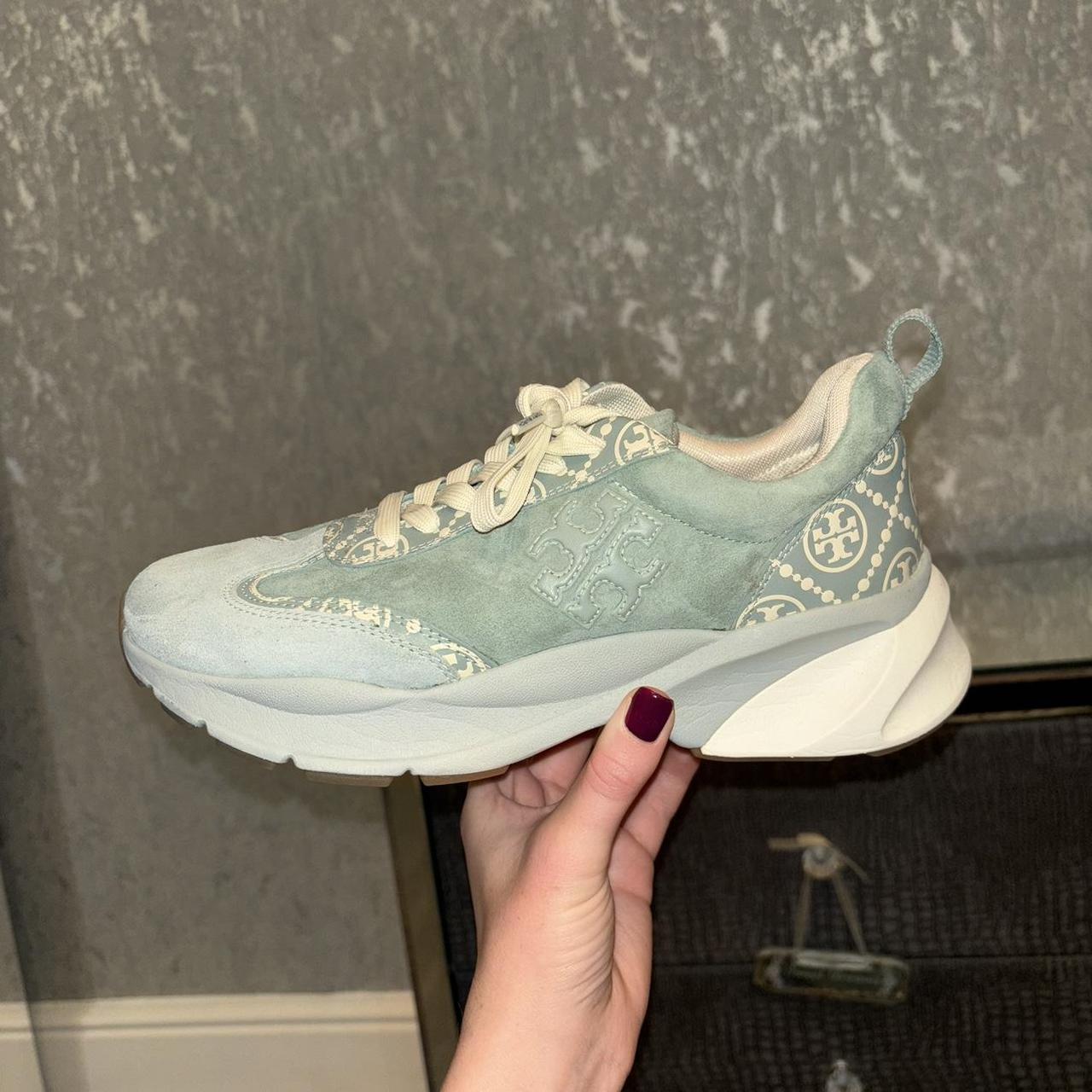 🩵 Tory Burch T-Monogram Good Luck Trainer (limited | Depop