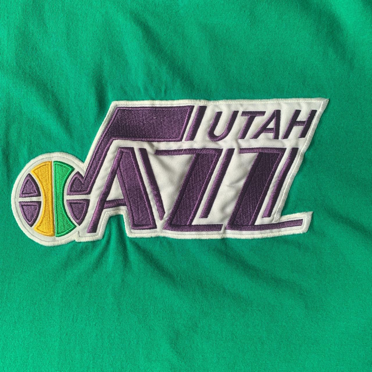Vintage NBA Utah Jazz Embroidered T Shirt Tee - Depop