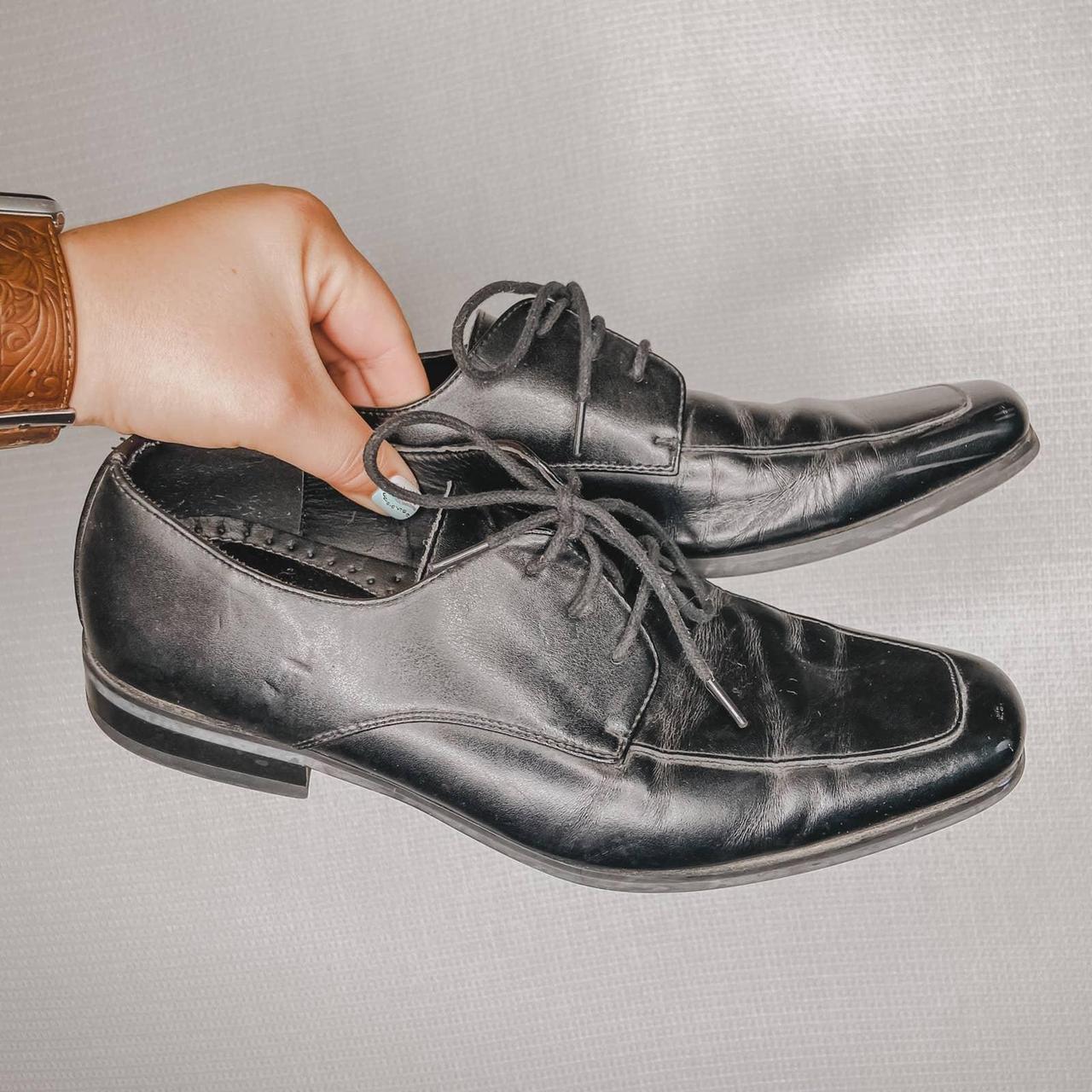 Van heusen deals leather shoes