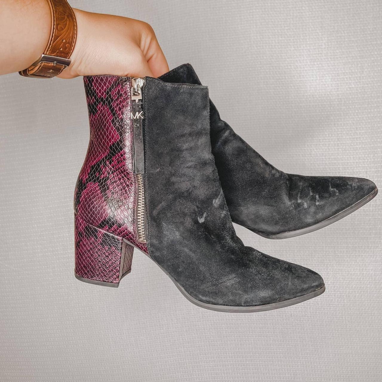 Michael kors snakeskin on sale boots