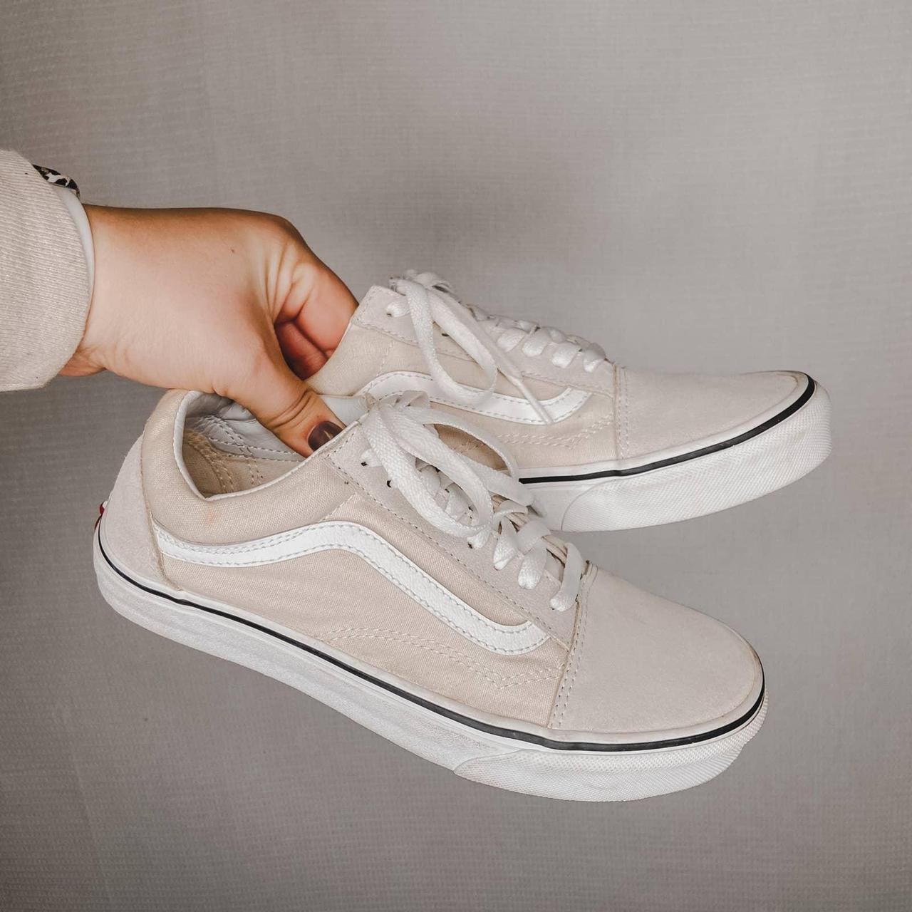 Vans old skool store birch true white mens