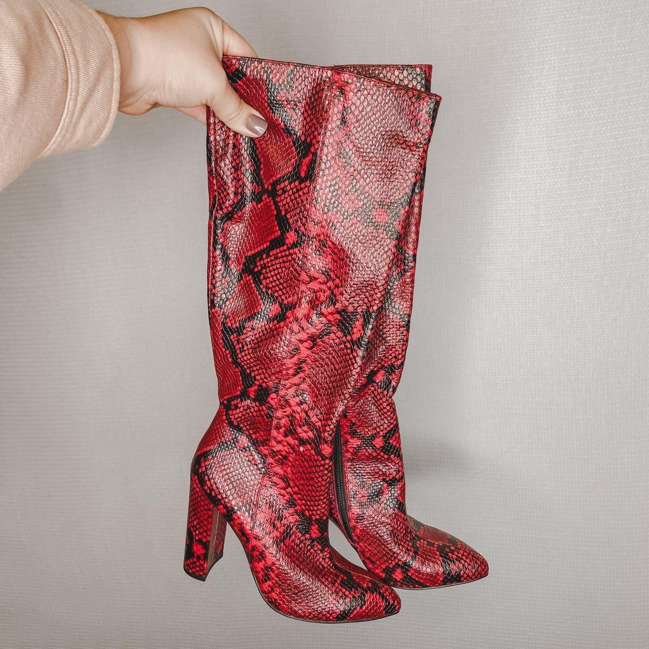 Snakeskin best sale tall boots