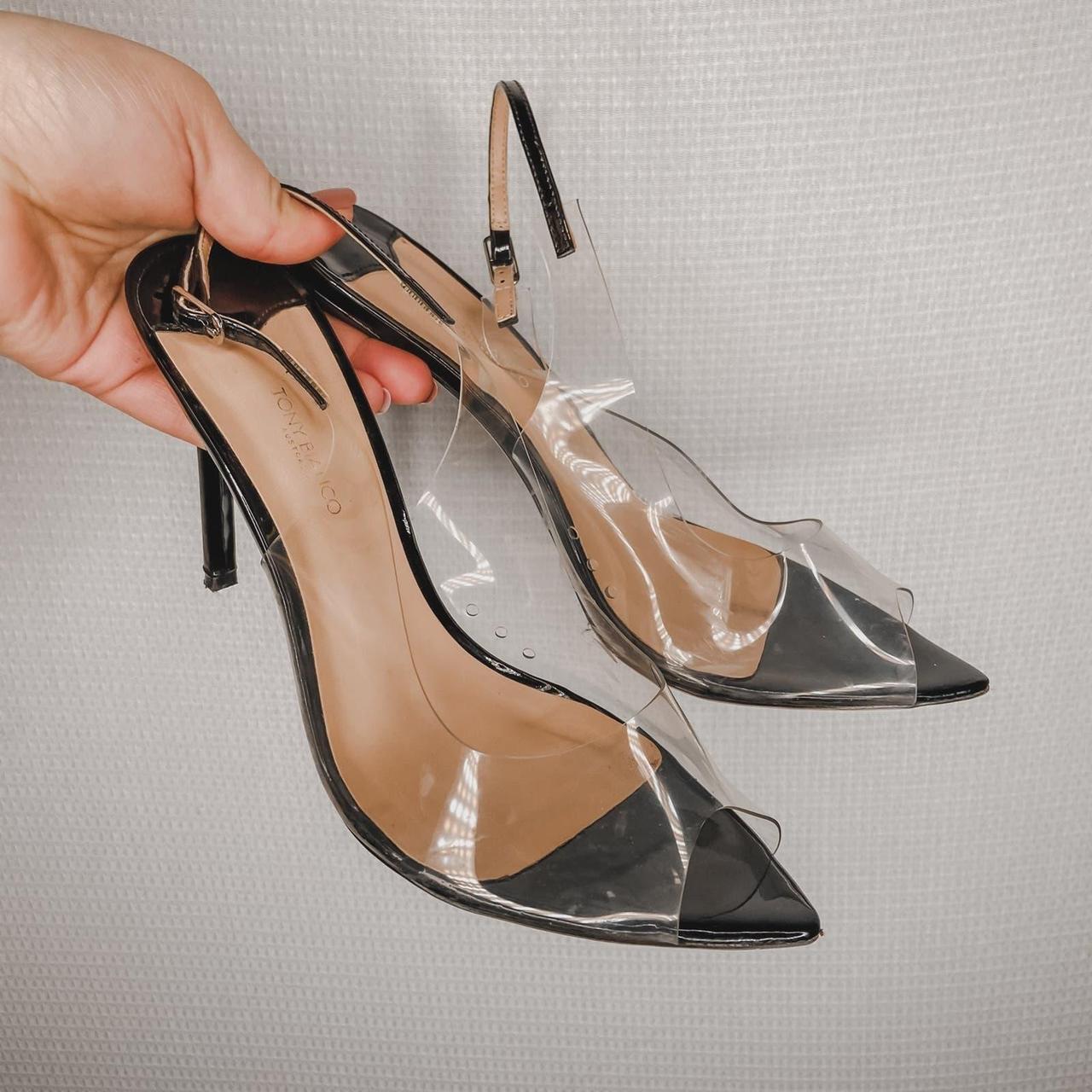 Tony Bianca Clear Black Pumps Heels 10 Size. Depop