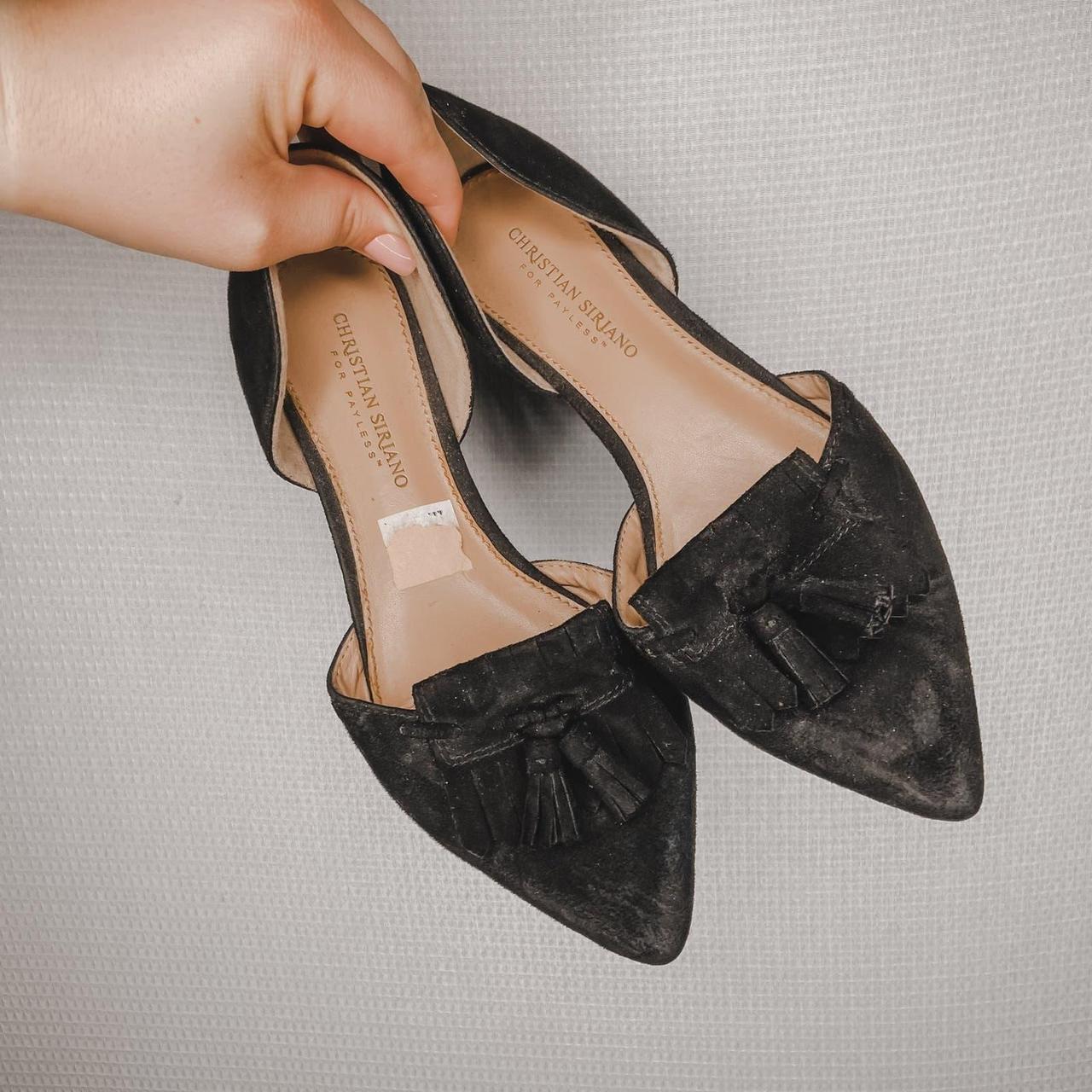 Christian Siriano Womans Black Flats 8 Size. Depop