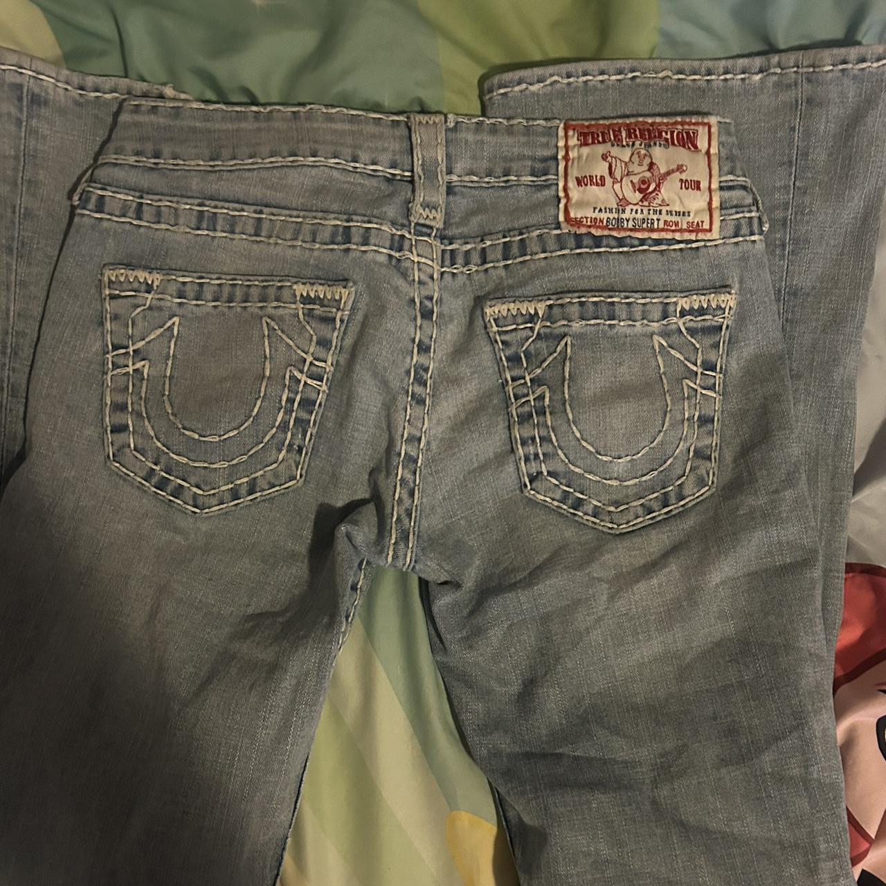 Women’s True Religion jeans lowrise bootcut size 27... - Depop