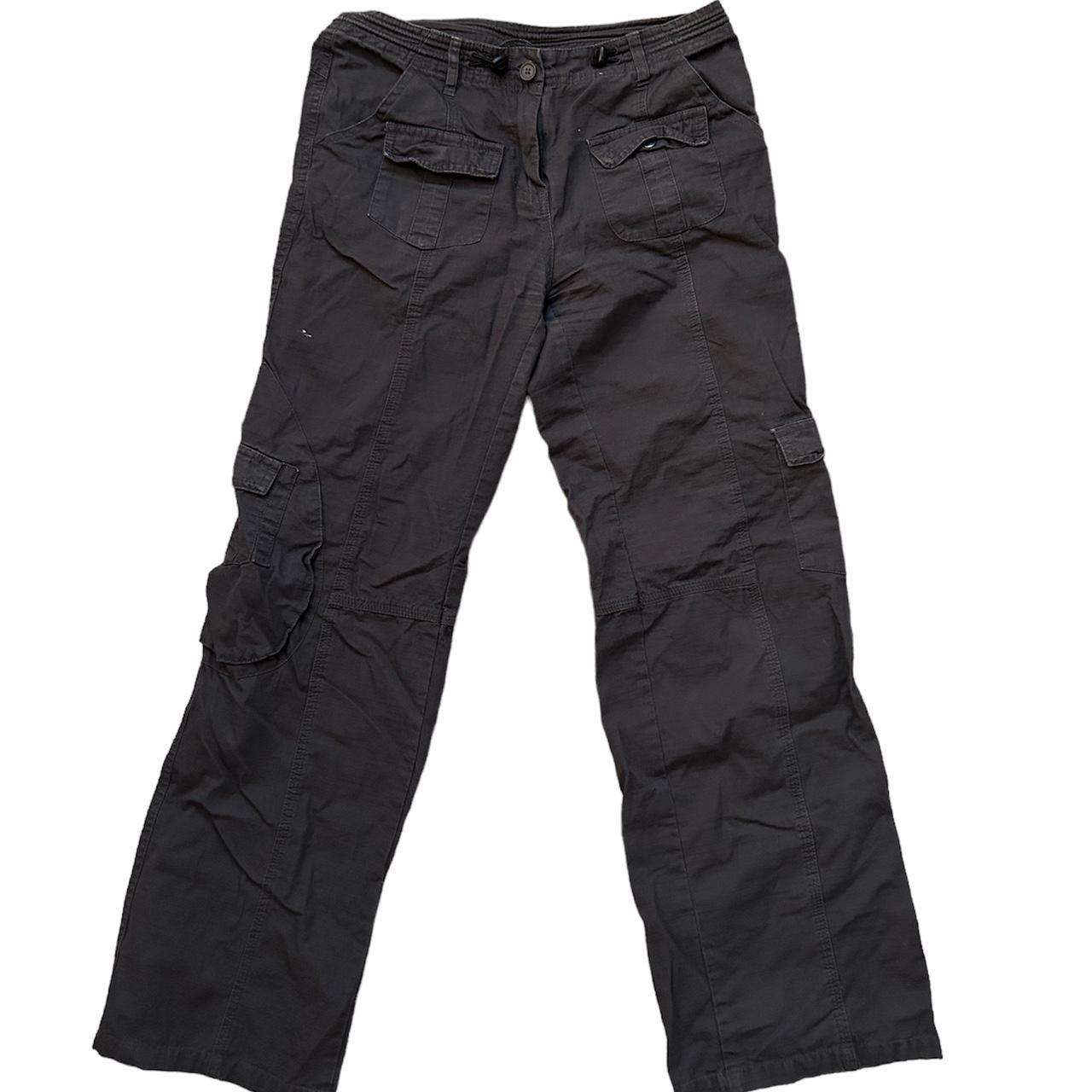 brandy melville kim cargo pants -perfect condition... - Depop