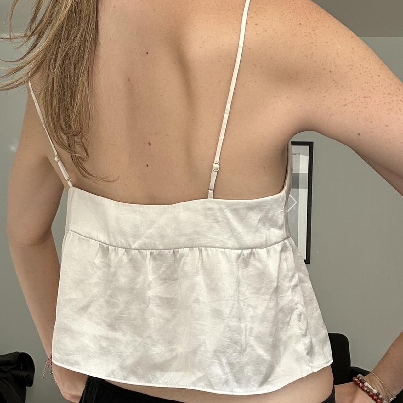Little Moon lover camisole Pearl white silky | Depop