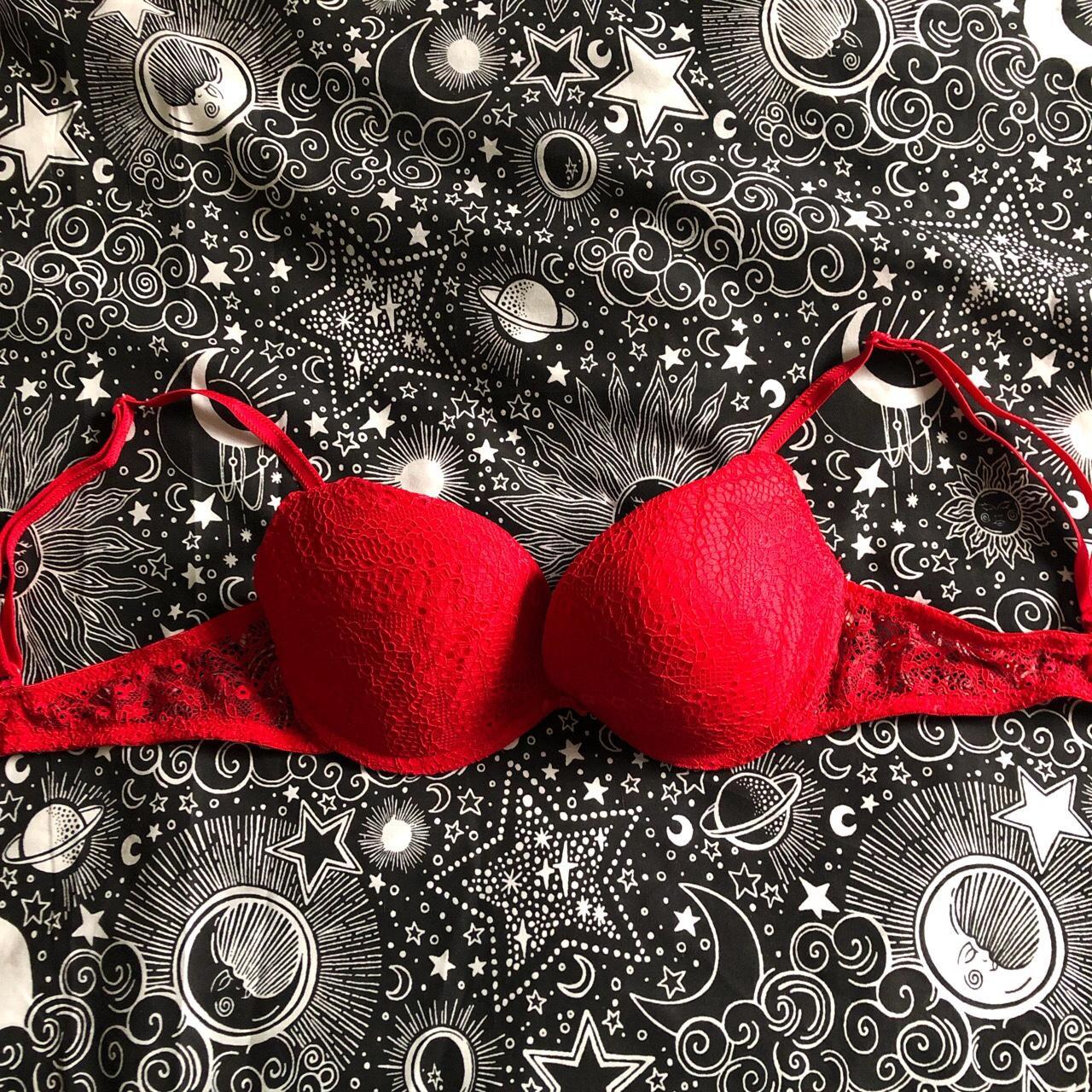 Bright red lace bra. Size 36B Brand Primark... Depop
