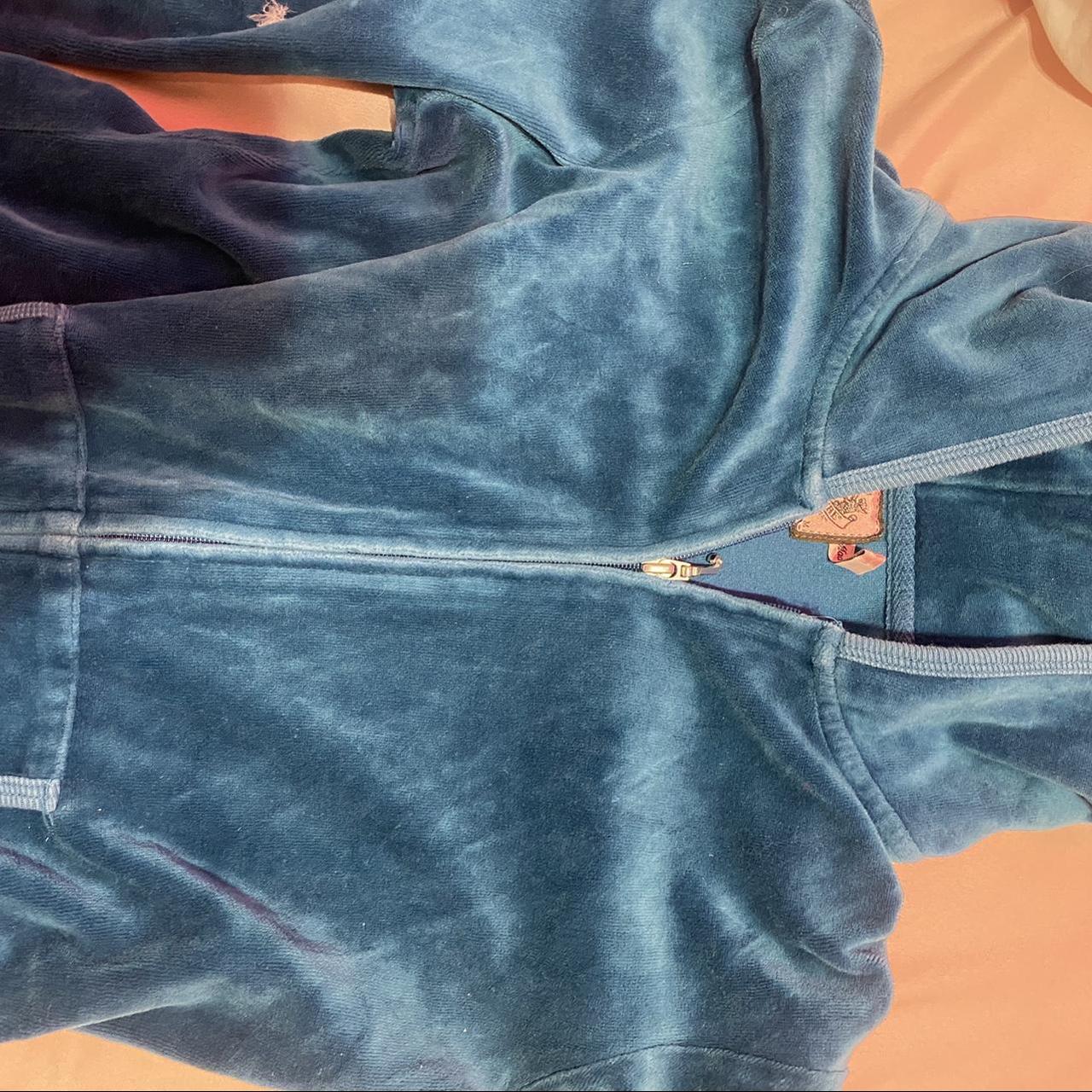Juicy Couture Women's Blue and Pink Sweatshirt (4)