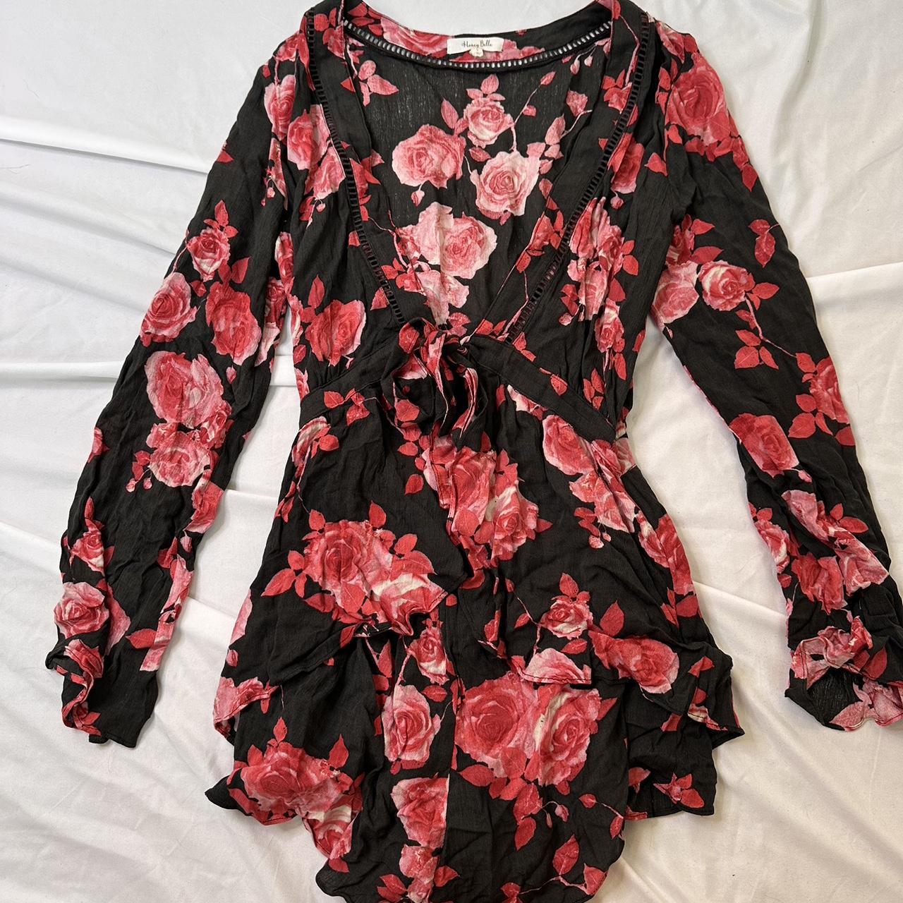 Floral long sleeve romper. Perfect for... Depop