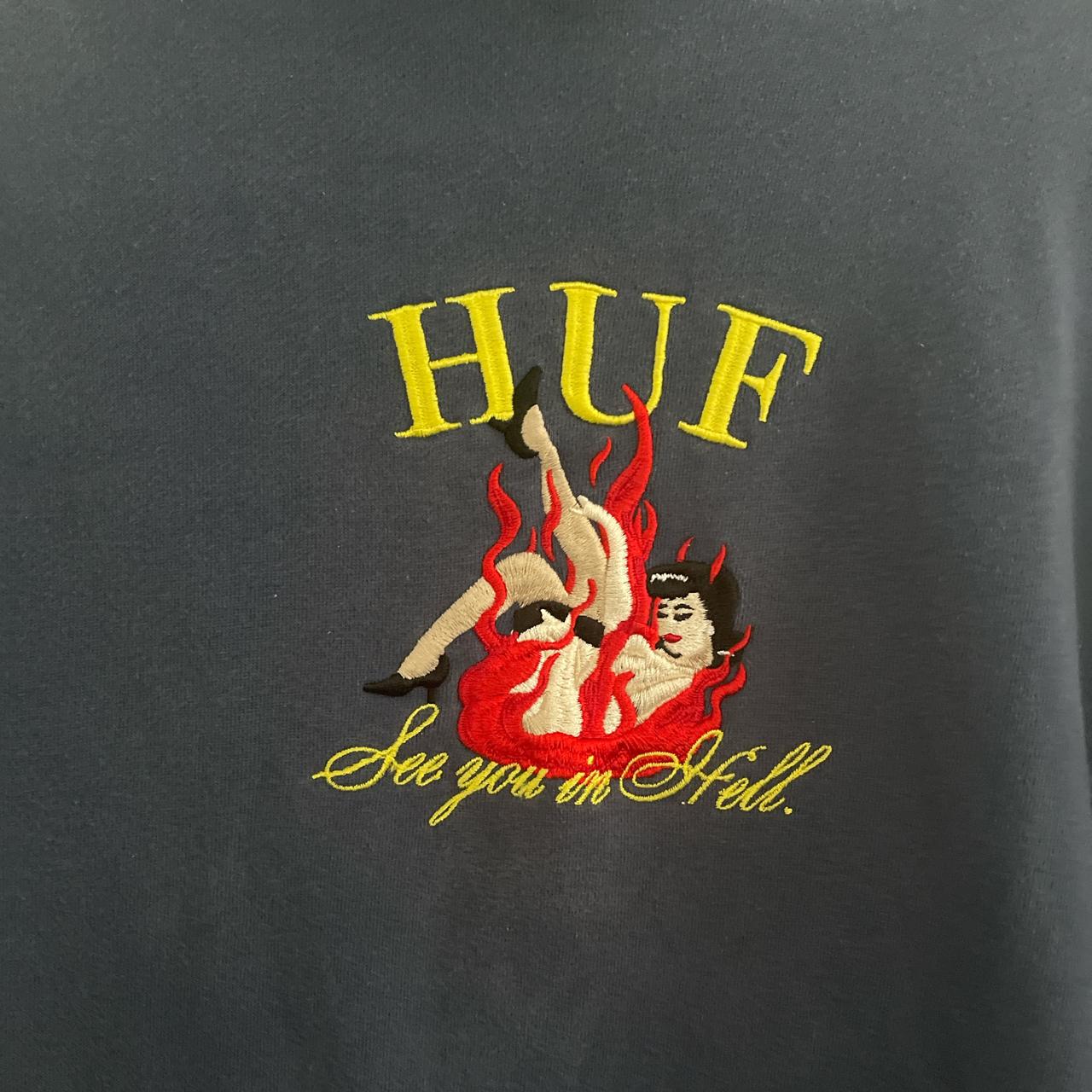 Huf see you in hell hoodie huf streetwear hoodie. Depop