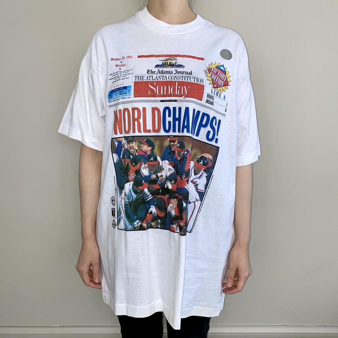 Vintage MLB Official World Series Champions 1995 | Depop