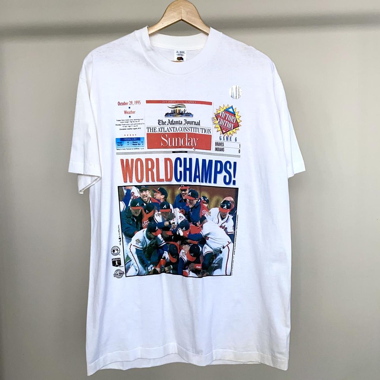 Vintage MLB Official World Series Champions 1995 | Depop
