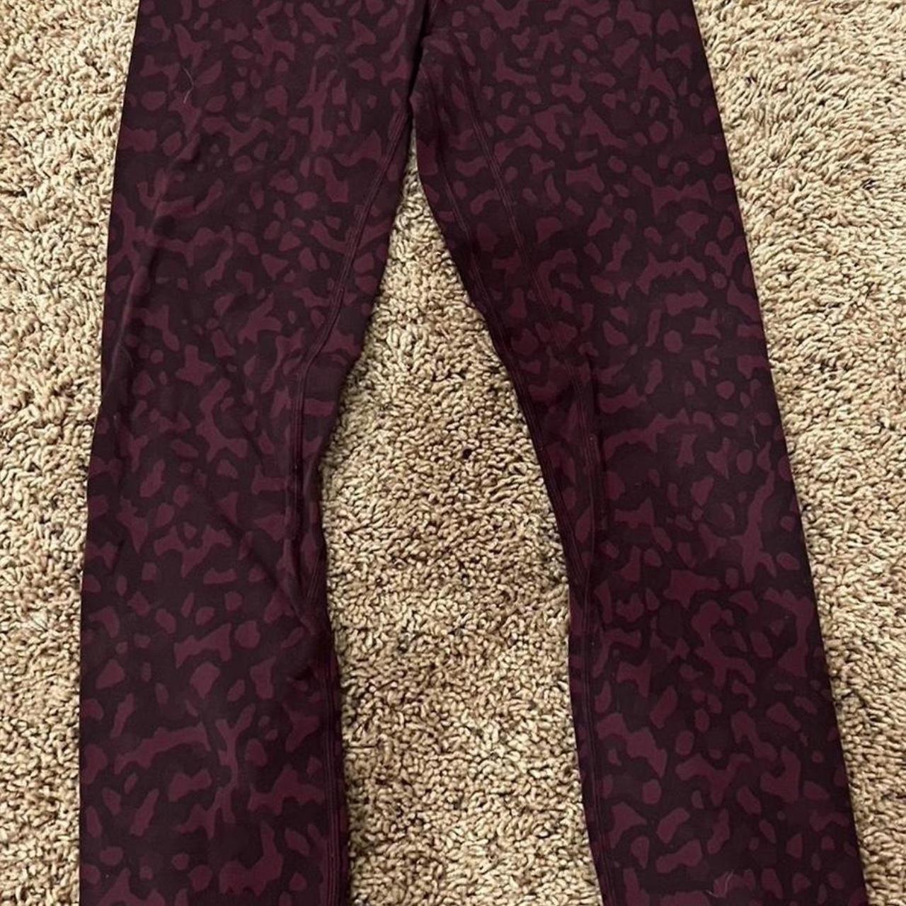 Lululemon cheetah print leggings Inseam I think is - Depop