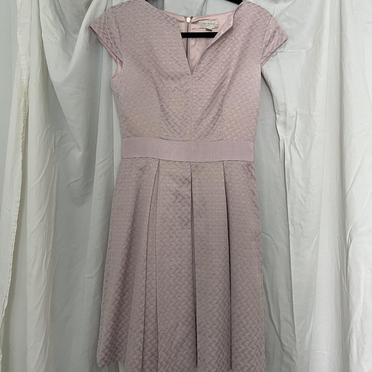 Beautiful Pale Pink Ted Baker Dress Worn Twice Size Depop 6546