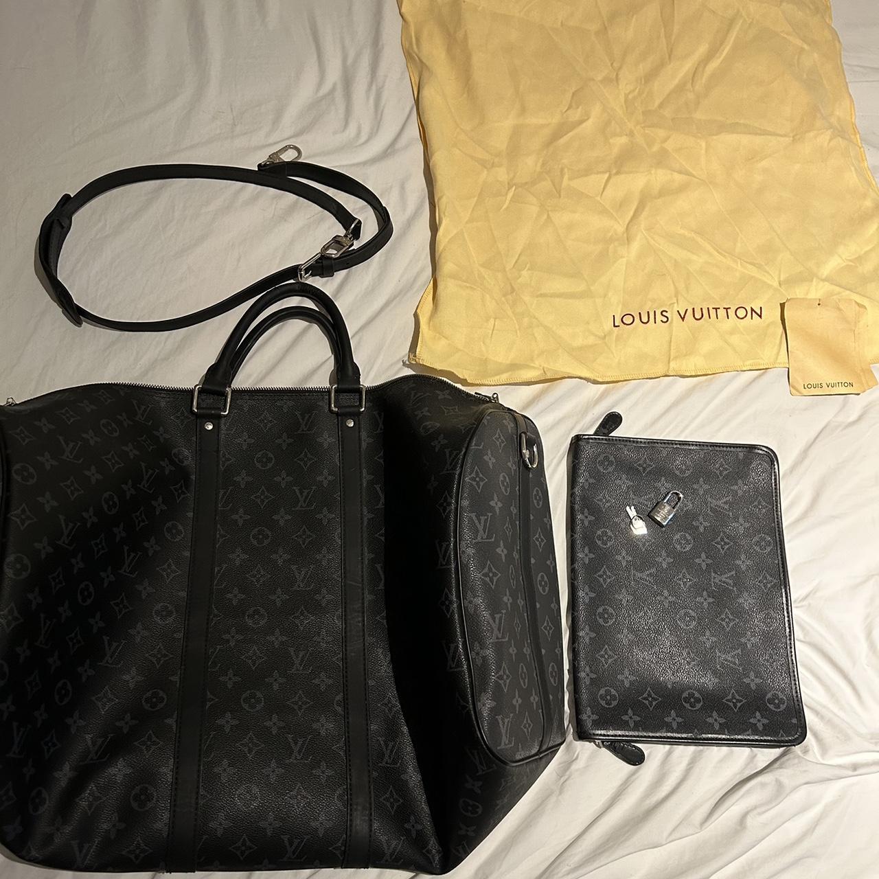 Lv duffel bag and inner pouch Contains lv locks... Depop