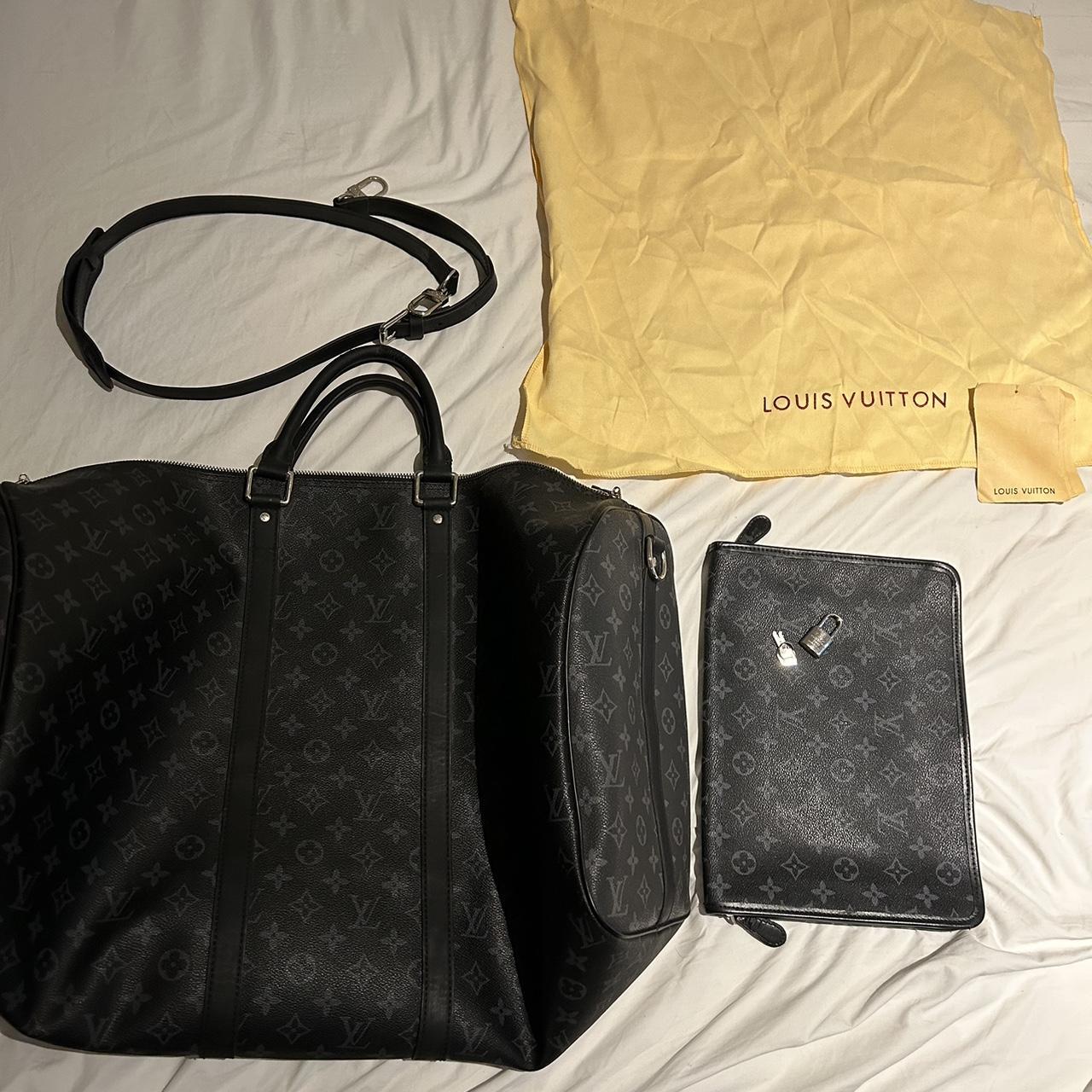Lv duffel bag and inner pouch Contains lv locks... Depop