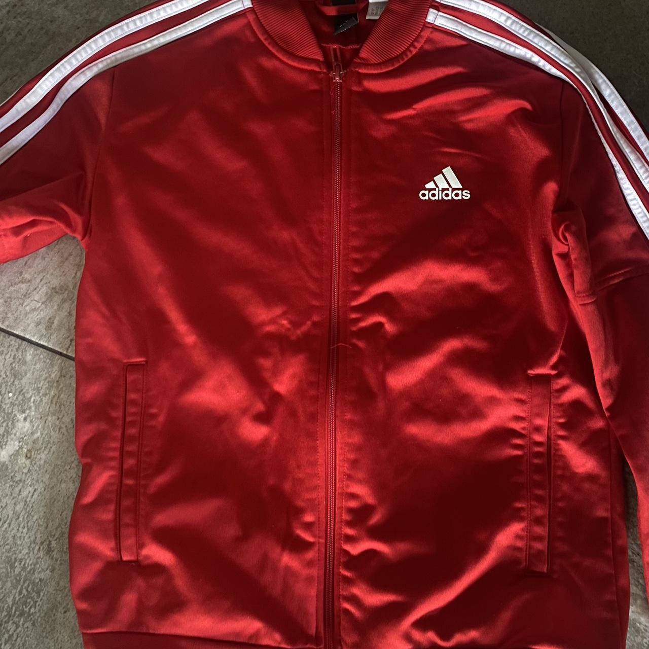 Adidas original ladies track top with slits in cuff... - Depop