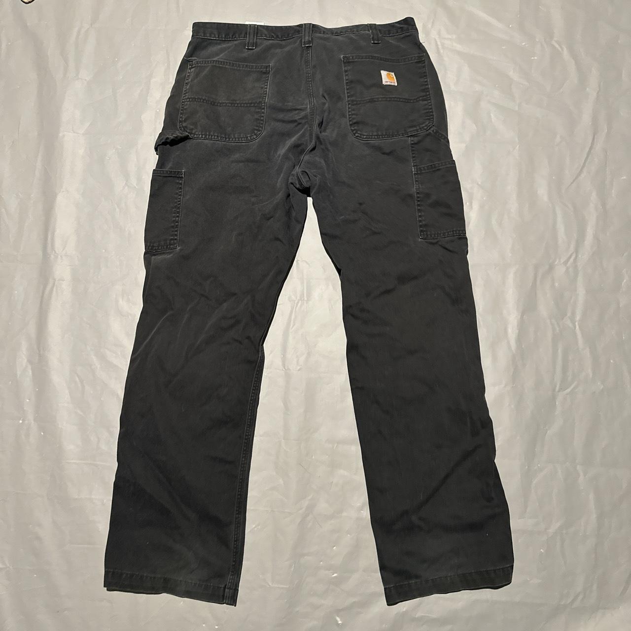 38x32 black carharrt carpenter pants perfect pant.... - Depop