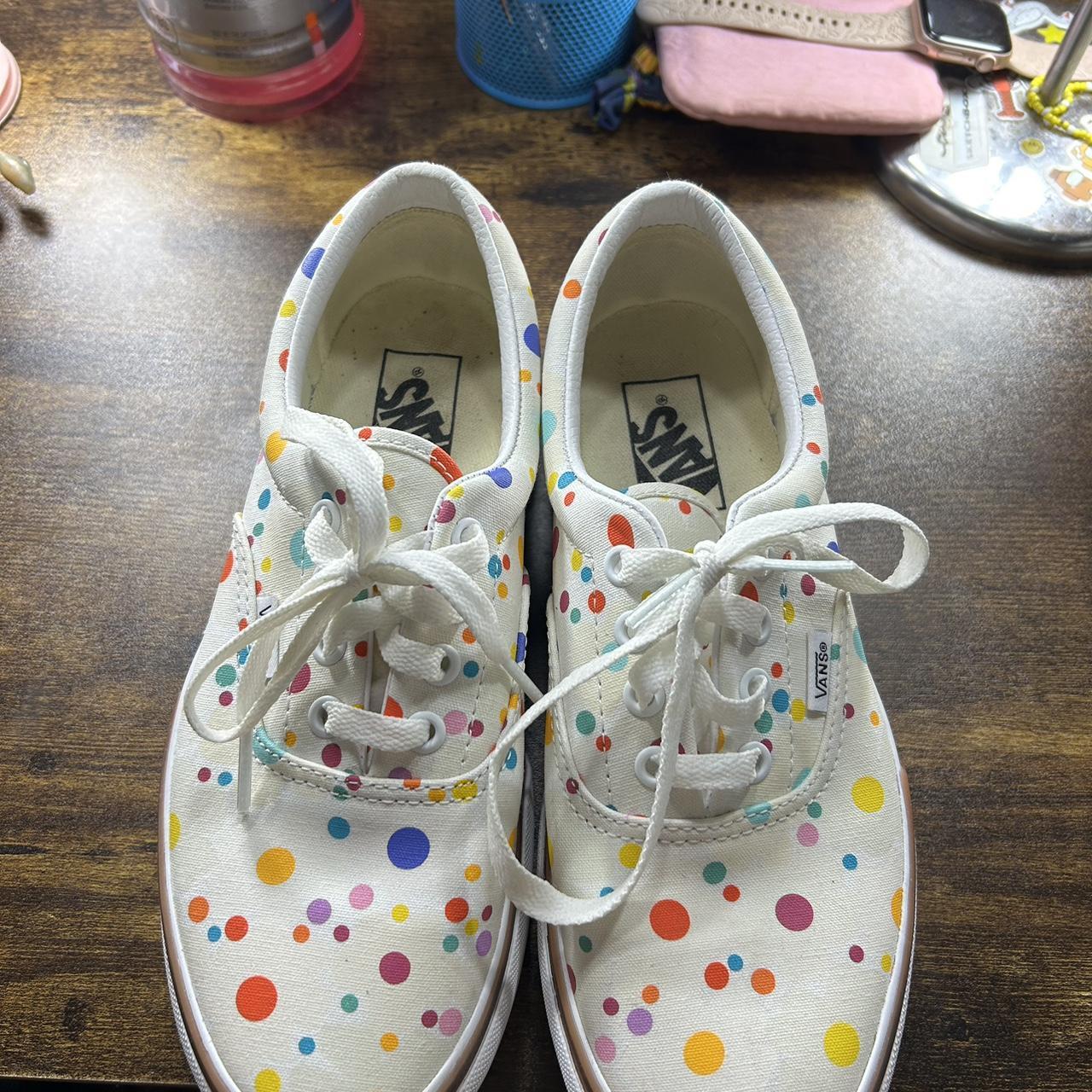 Uv Ink Vans Polka Dot To Flowers Color Changing Vans Vans Dot