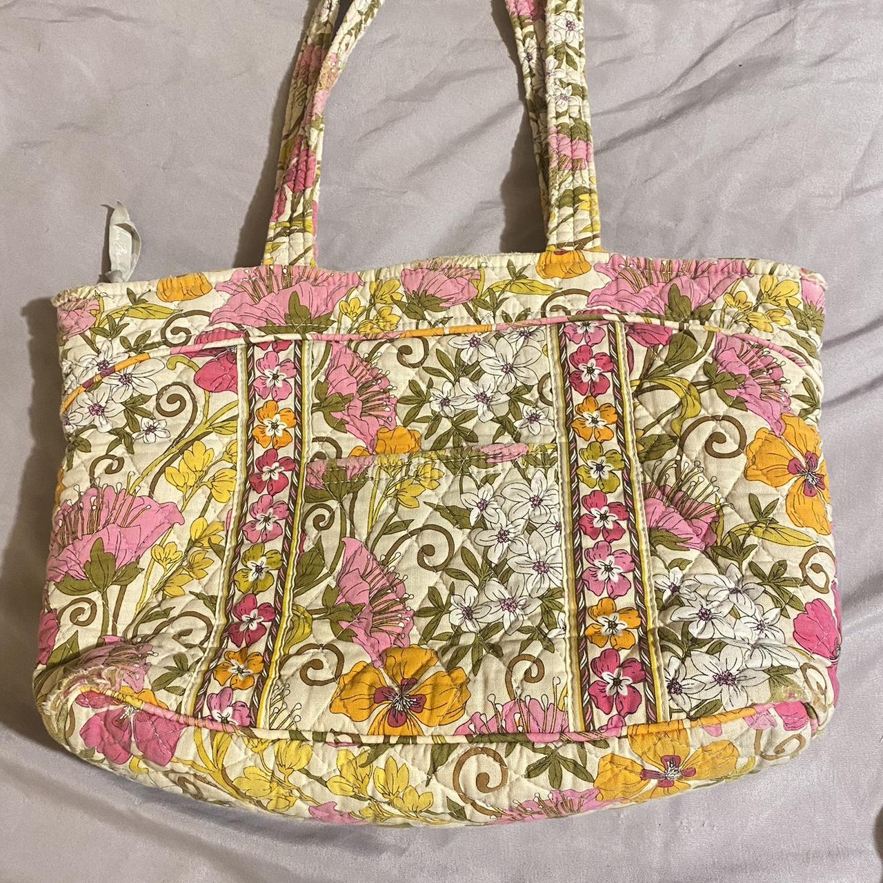 Vera Bradley Women's Pink and Orange Bag | Depop